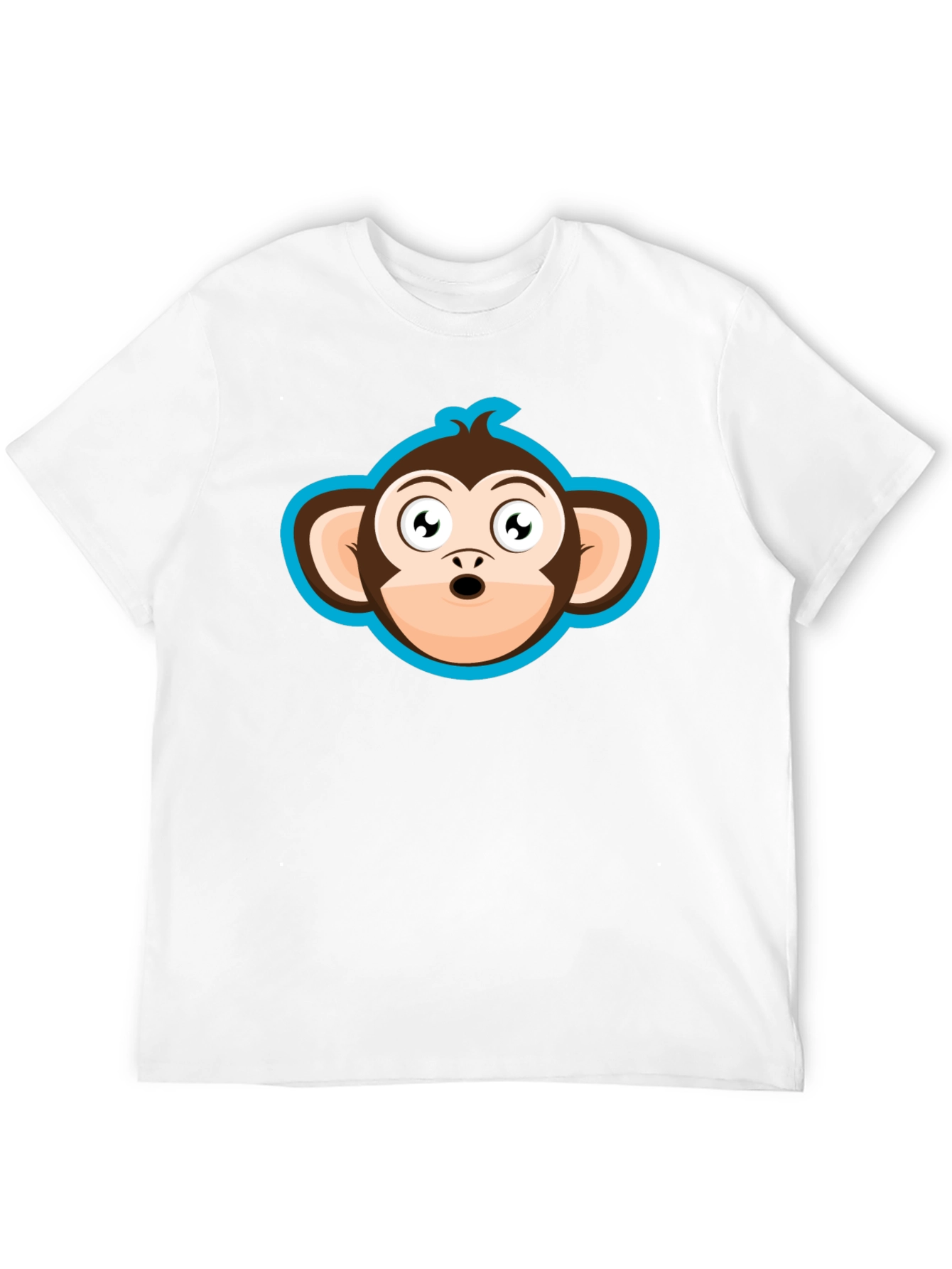 Monkey Graphic Black T-Shirt - Fun Cartoon Tee