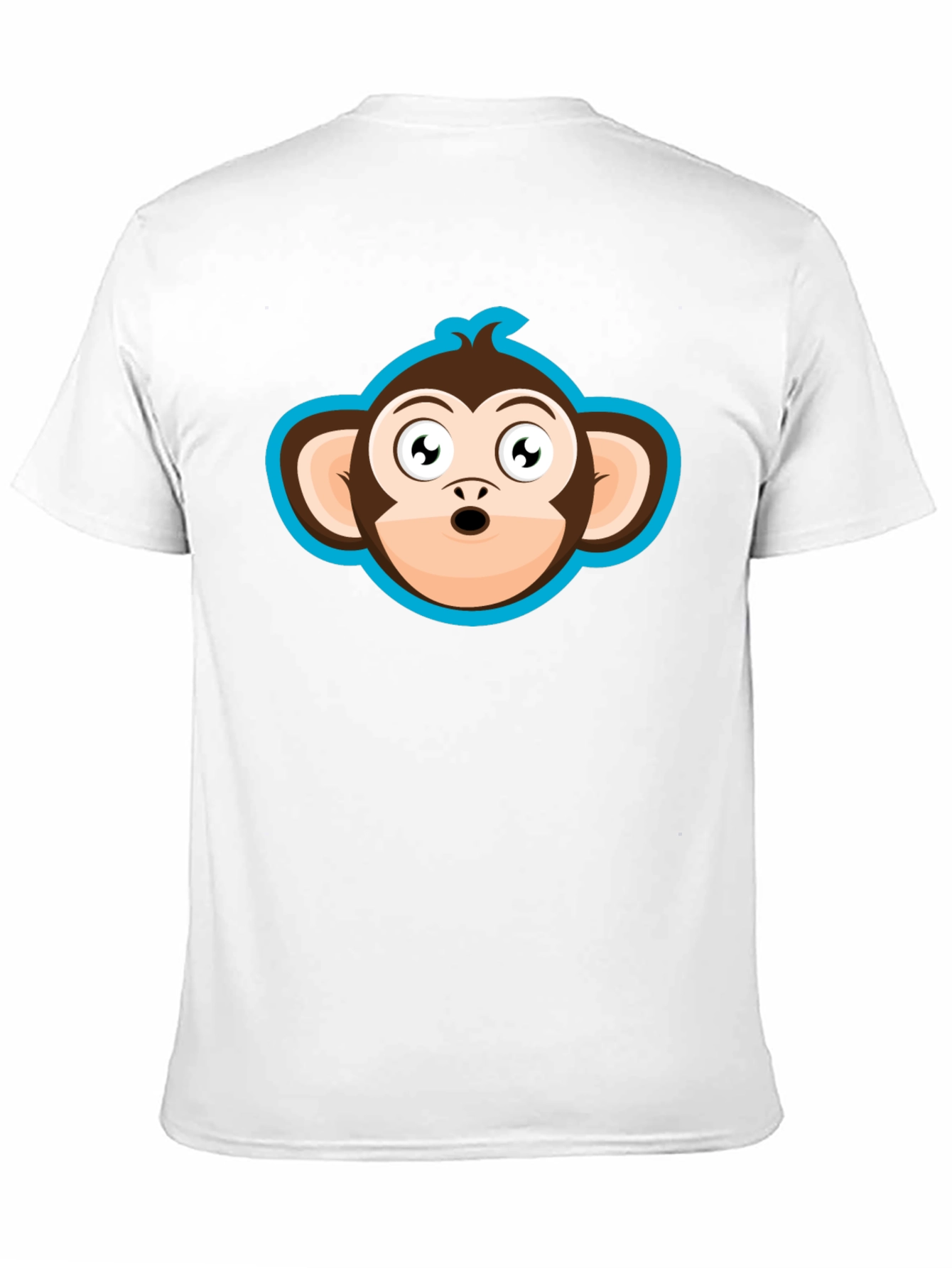 Monkey Graphic Black T-Shirt - Fun Cartoon Tee