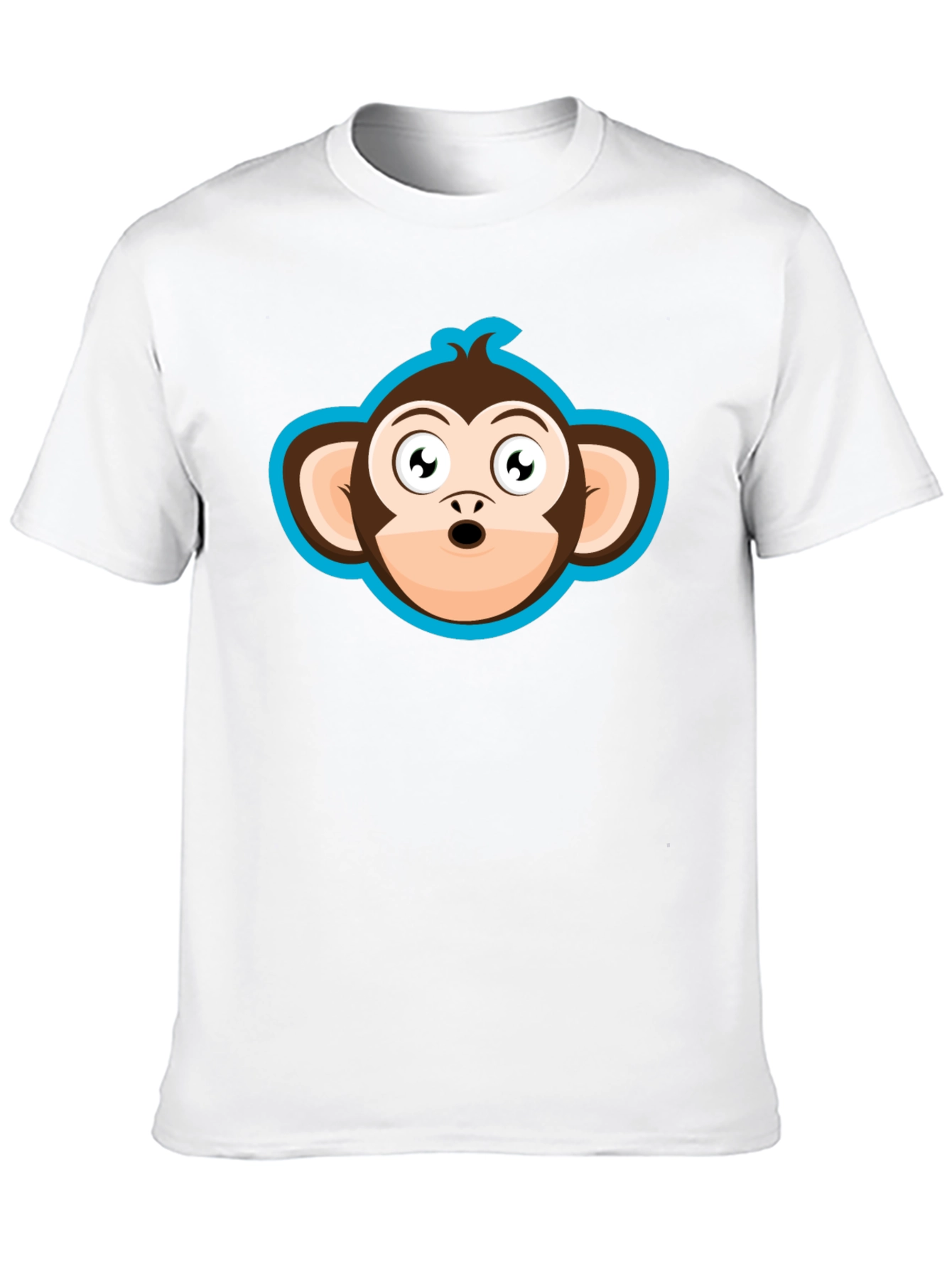 Monkey Graphic Black T-Shirt - Fun Cartoon Tee