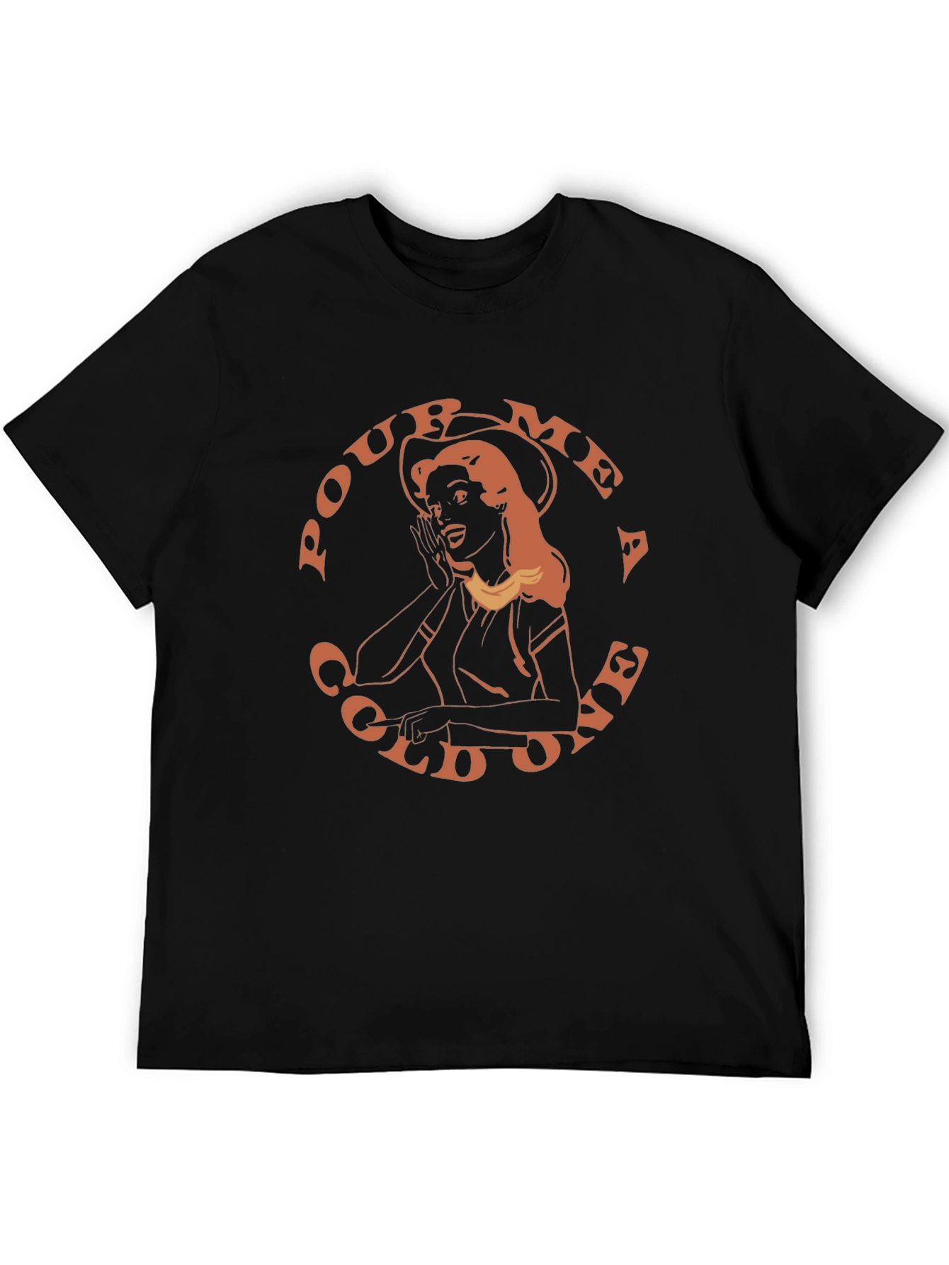 Retro Pour Me a Cold One Graphic T-Shirt