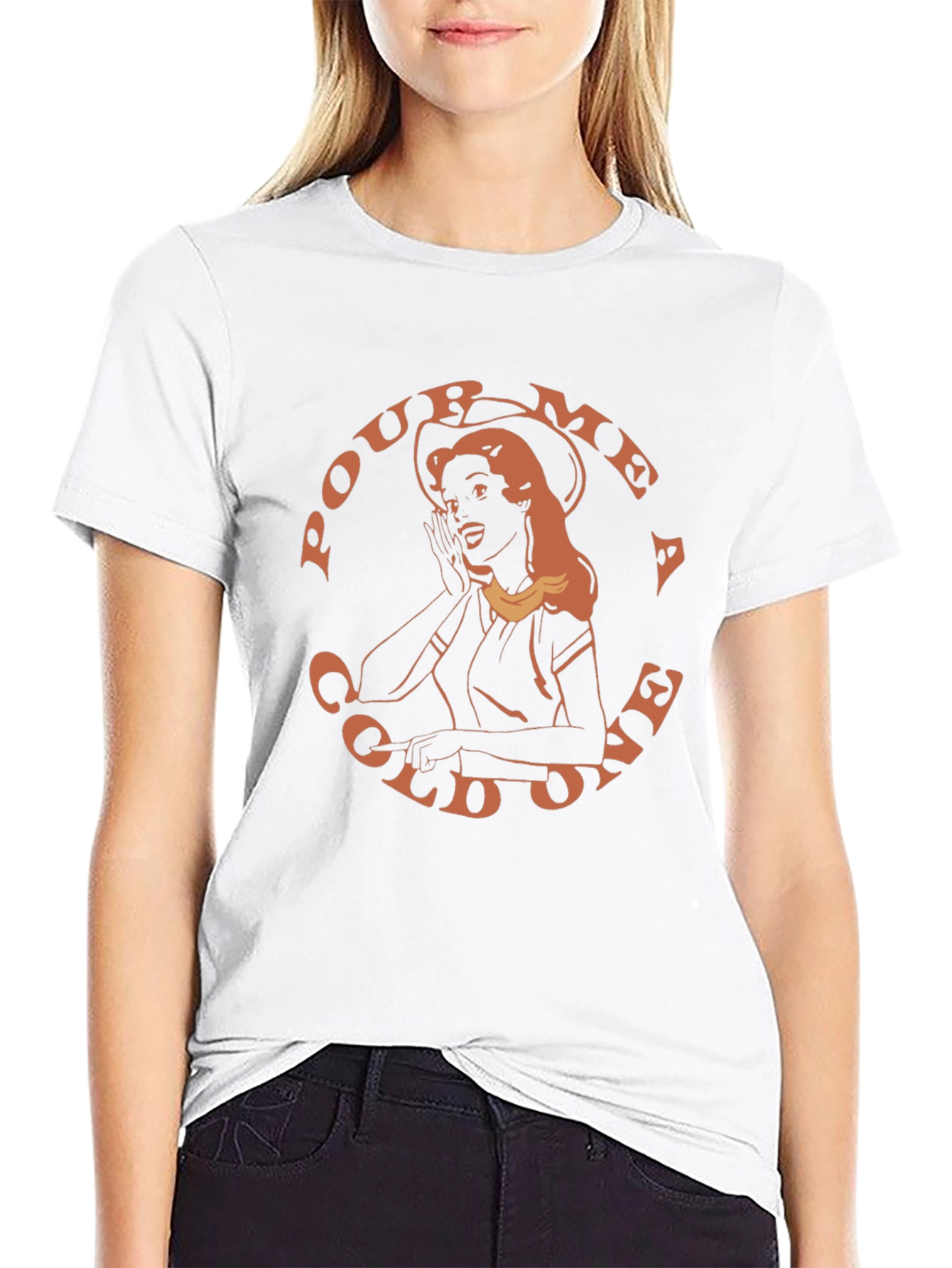Retro Pour Me a Cold One Graphic T-Shirt