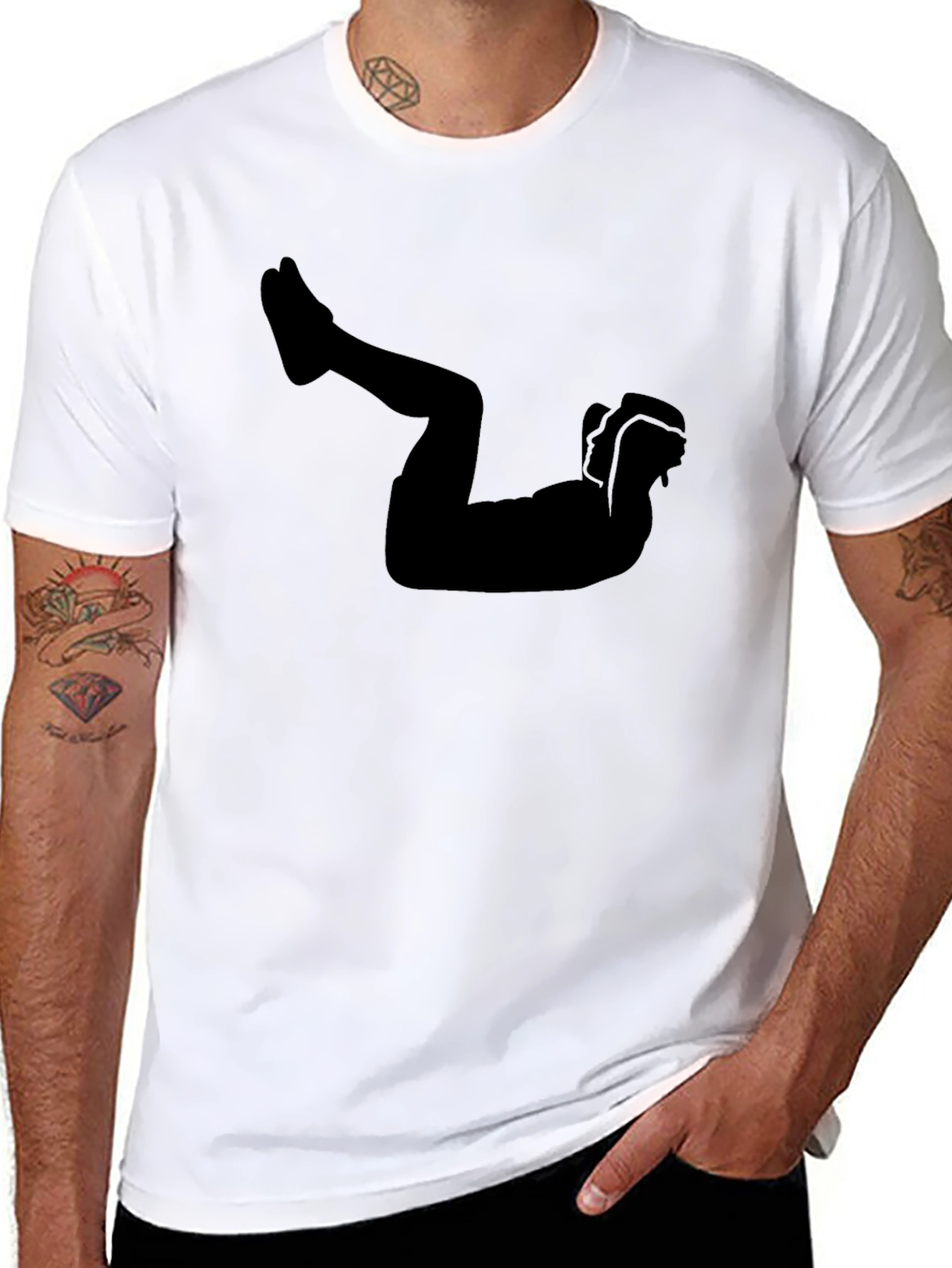 Workout Silhouette Tee - Fitness Apparel