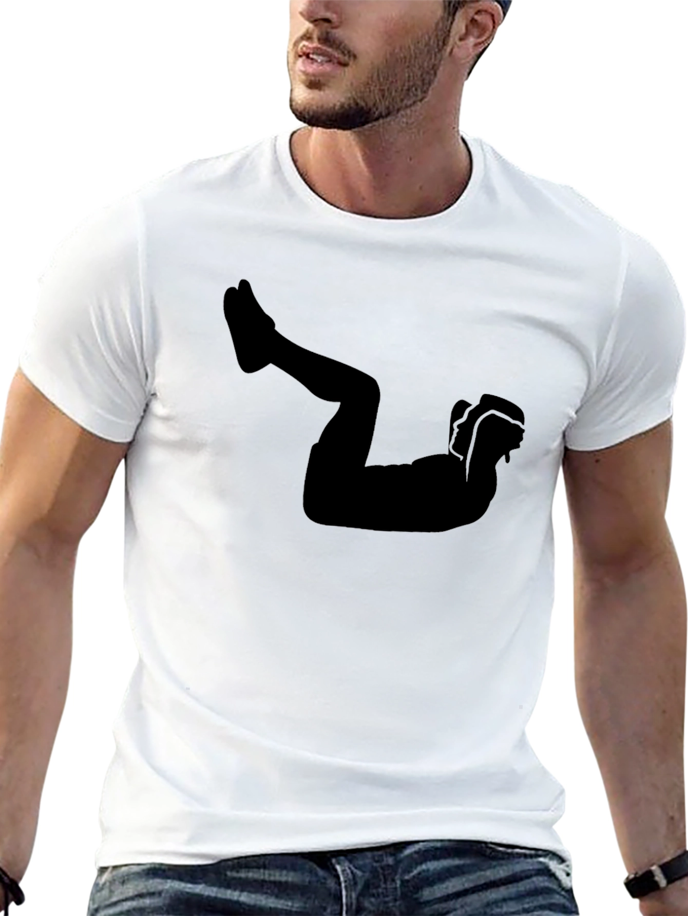 Workout Silhouette Tee - Fitness Apparel
