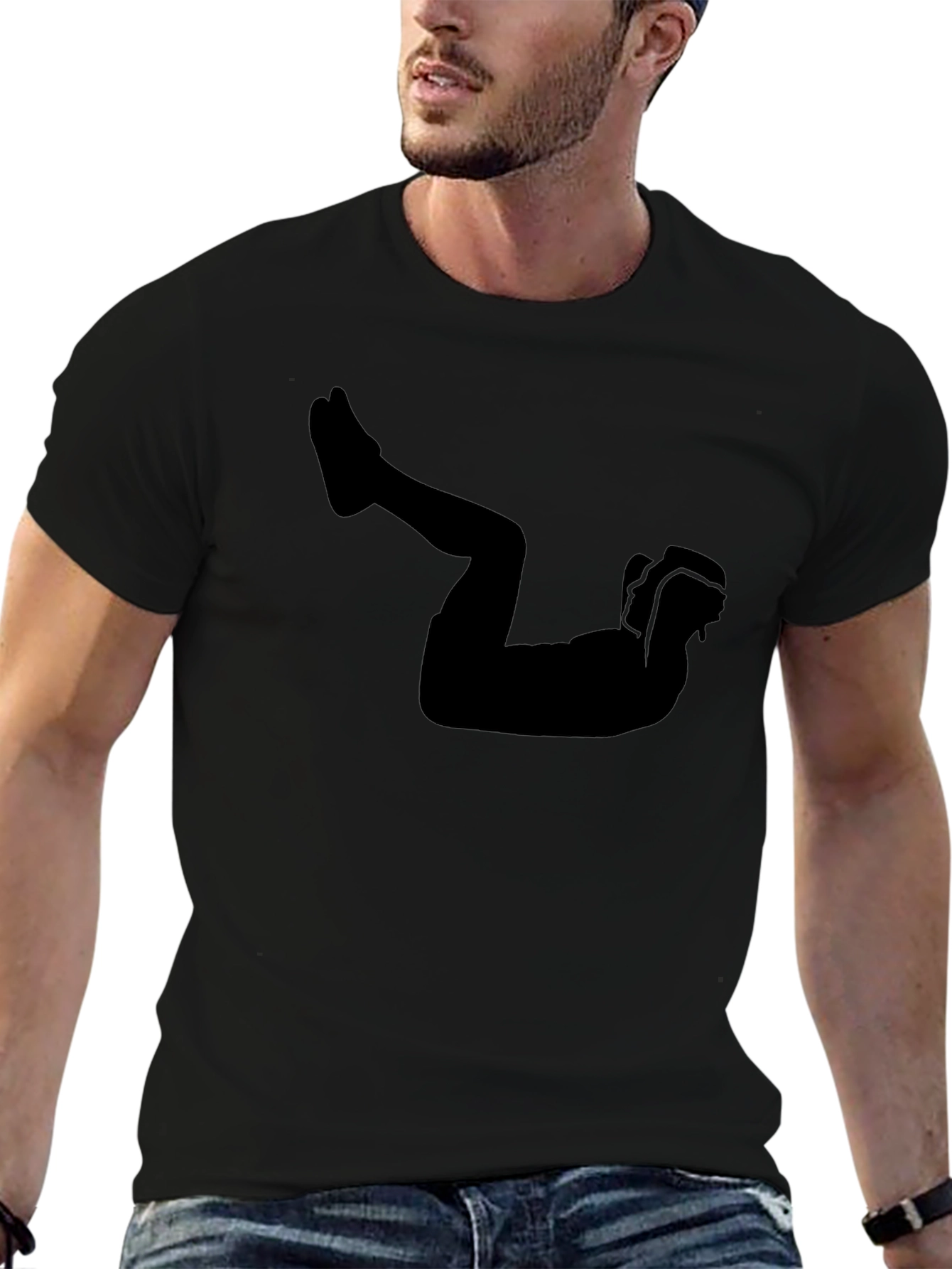 Workout Silhouette Tee - Fitness Apparel