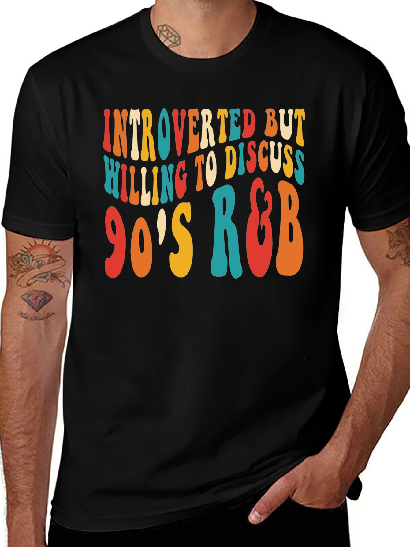 Introverted 90s R&B Music Lover T-Shirt