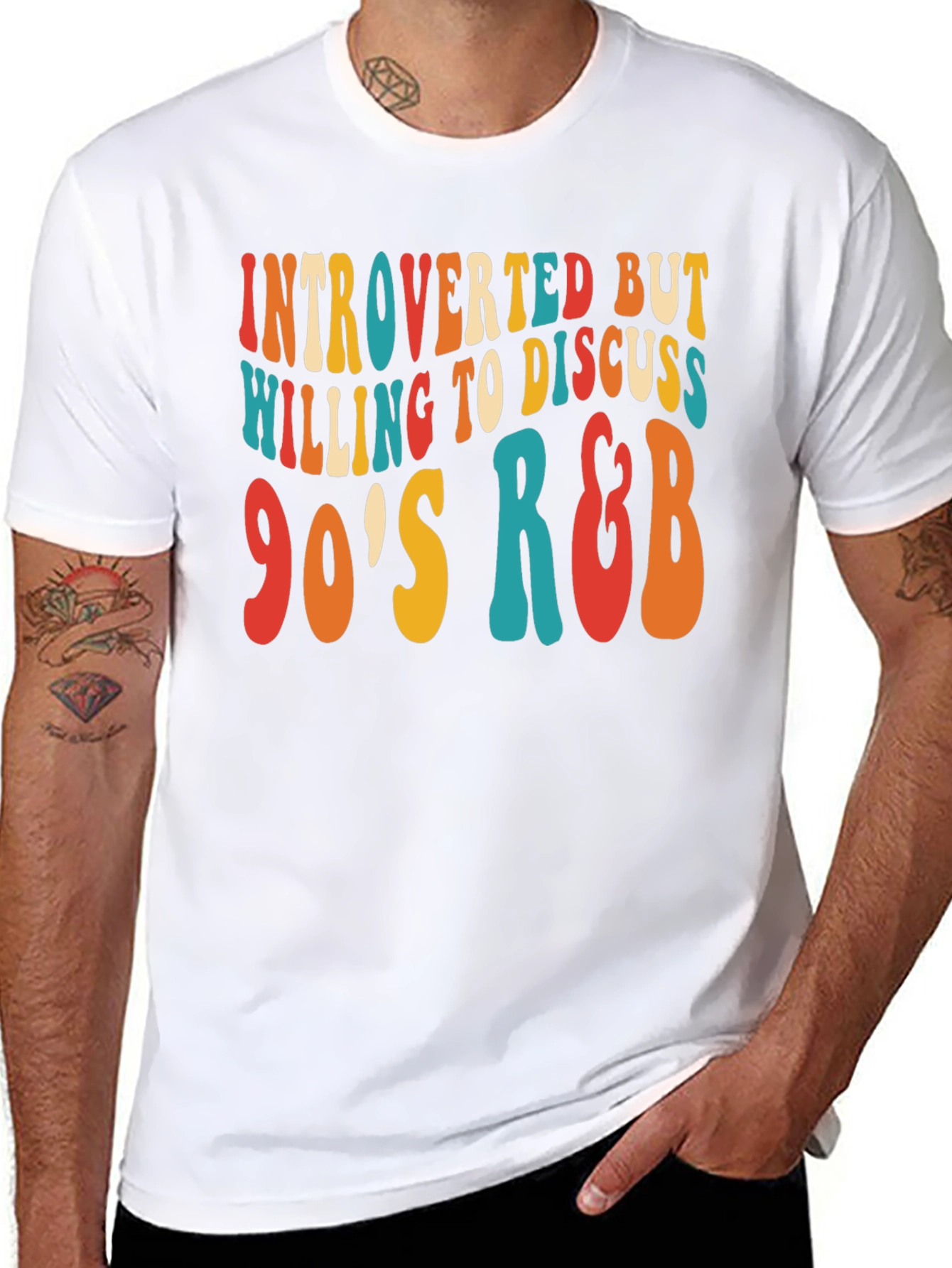 Introverted 90s R&B Music Lover T-Shirt
