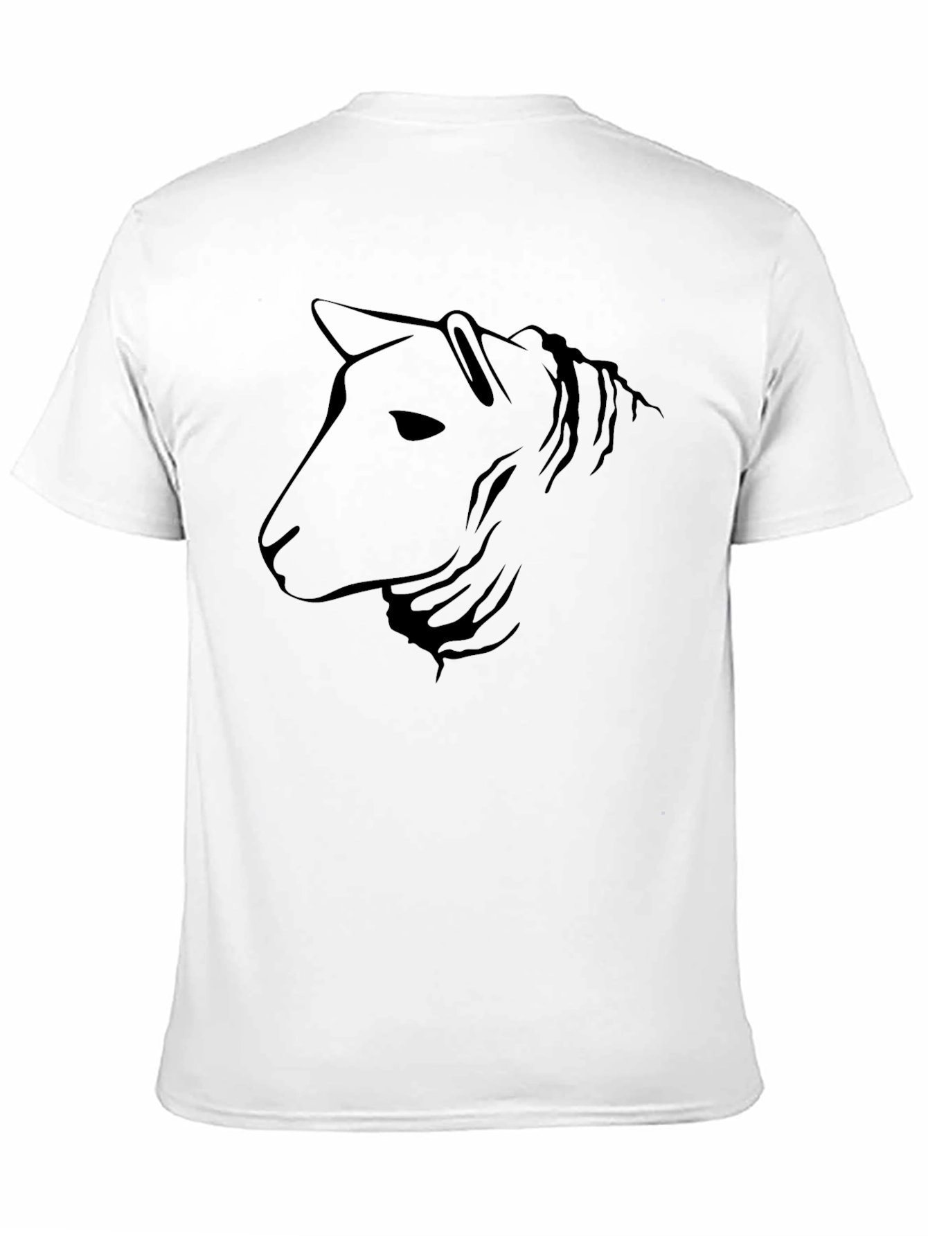 Stylized Horse Graphic Tee - Black