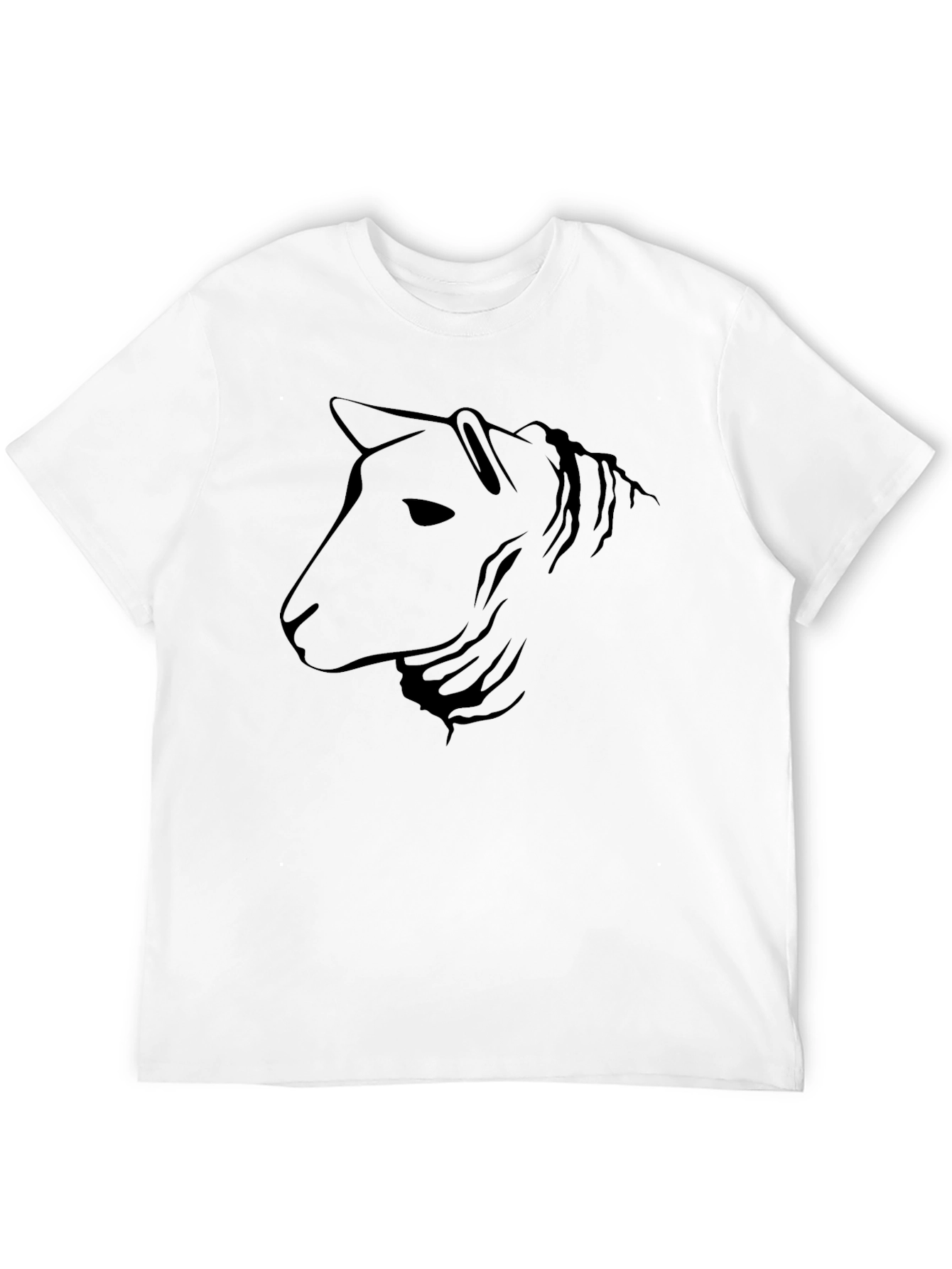 Stylized Horse Graphic Tee - Black