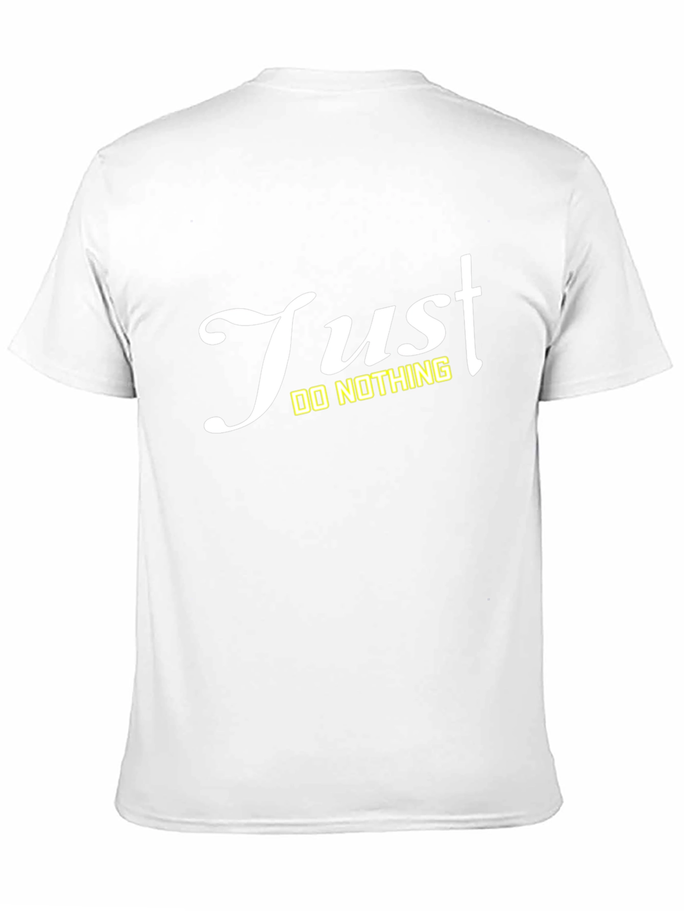 Just Do Nothing Black T-Shirt