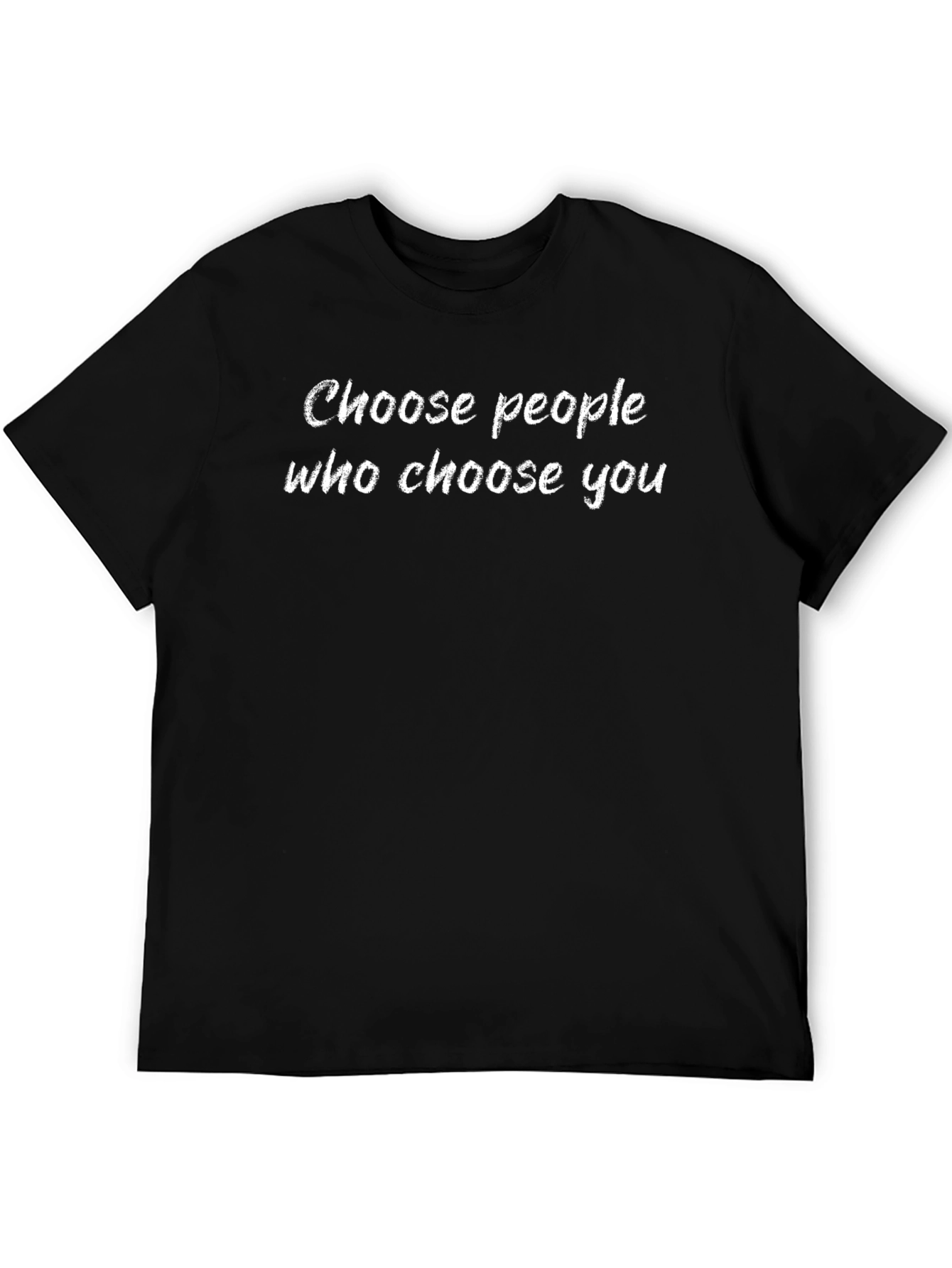 Choose People Quote Black T-Shirt