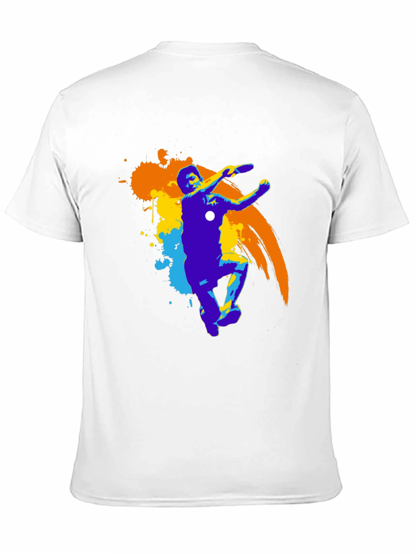 Frisbee Player Graphic Tee - Black