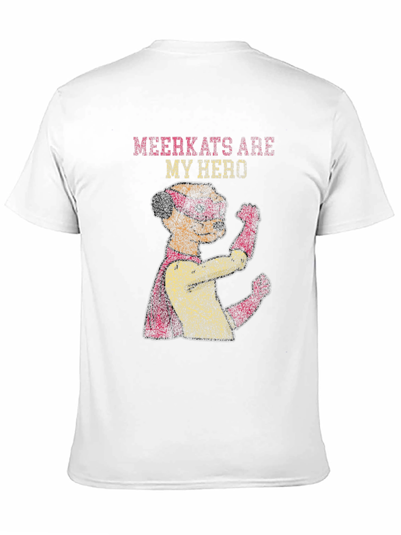 Meerkat Hero Graphic T-Shirt - Funny Animal Tee