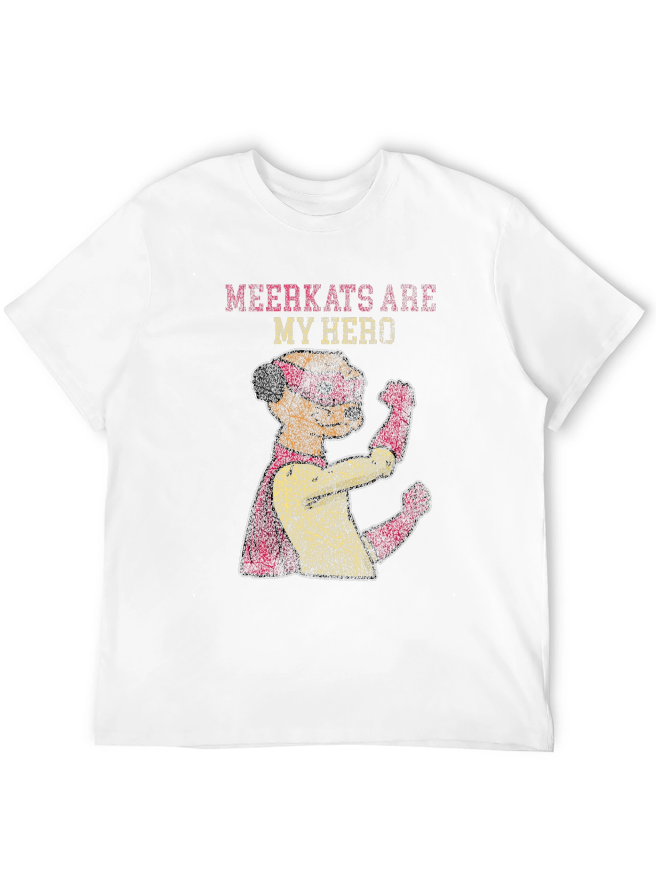 Meerkat Hero Graphic T-Shirt - Funny Animal Tee