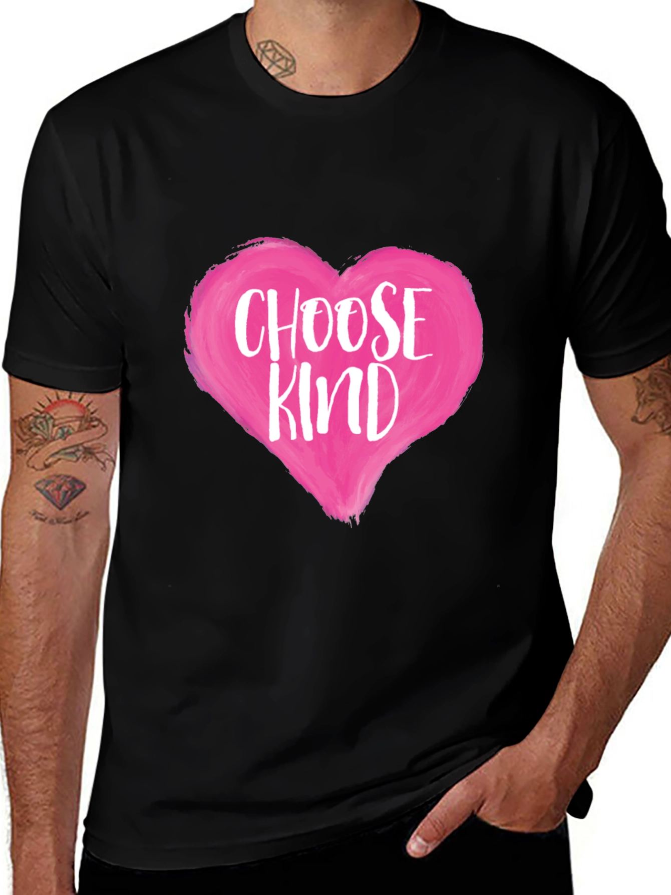 Choose Kind Heart Graphic T-Shirt