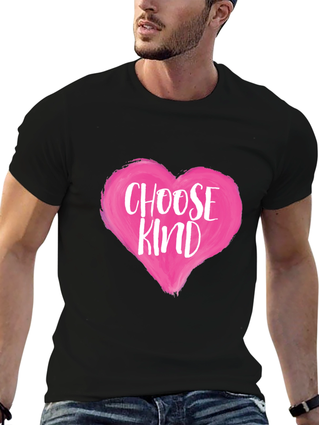 Choose Kind Heart Graphic T-Shirt