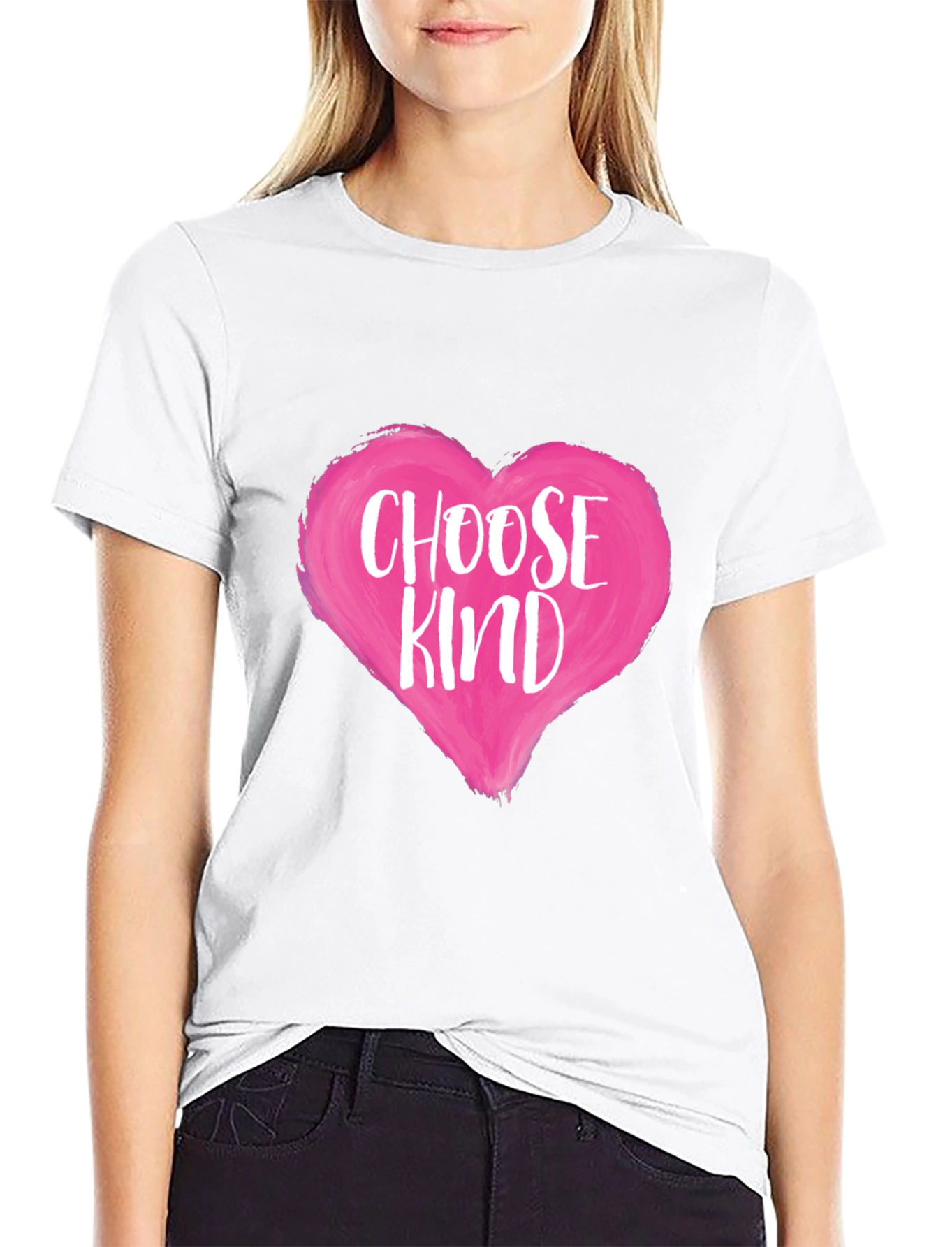Choose Kind Heart Graphic T-Shirt