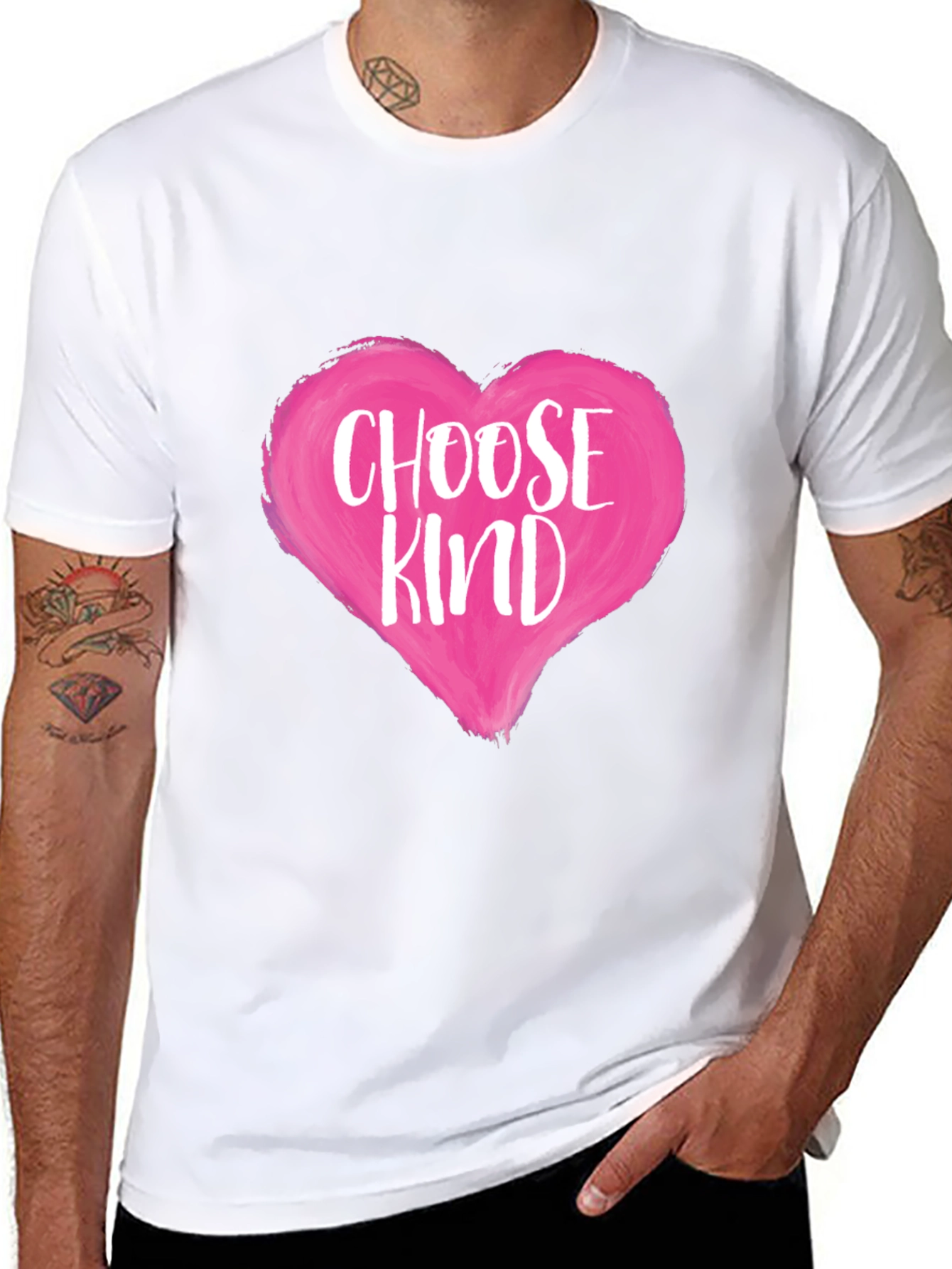 Choose Kind Heart Graphic T-Shirt