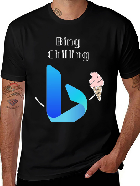 Bing Chilling Black T-Shirt