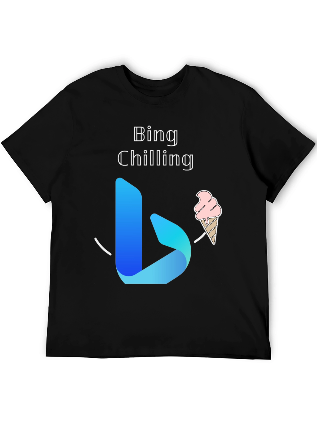 Bing Chilling Black T-Shirt