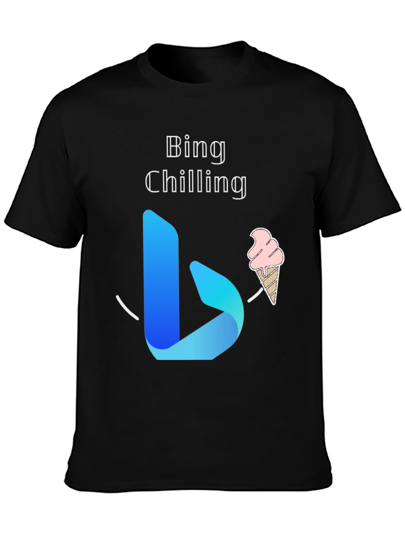Bing Chilling Black T-Shirt