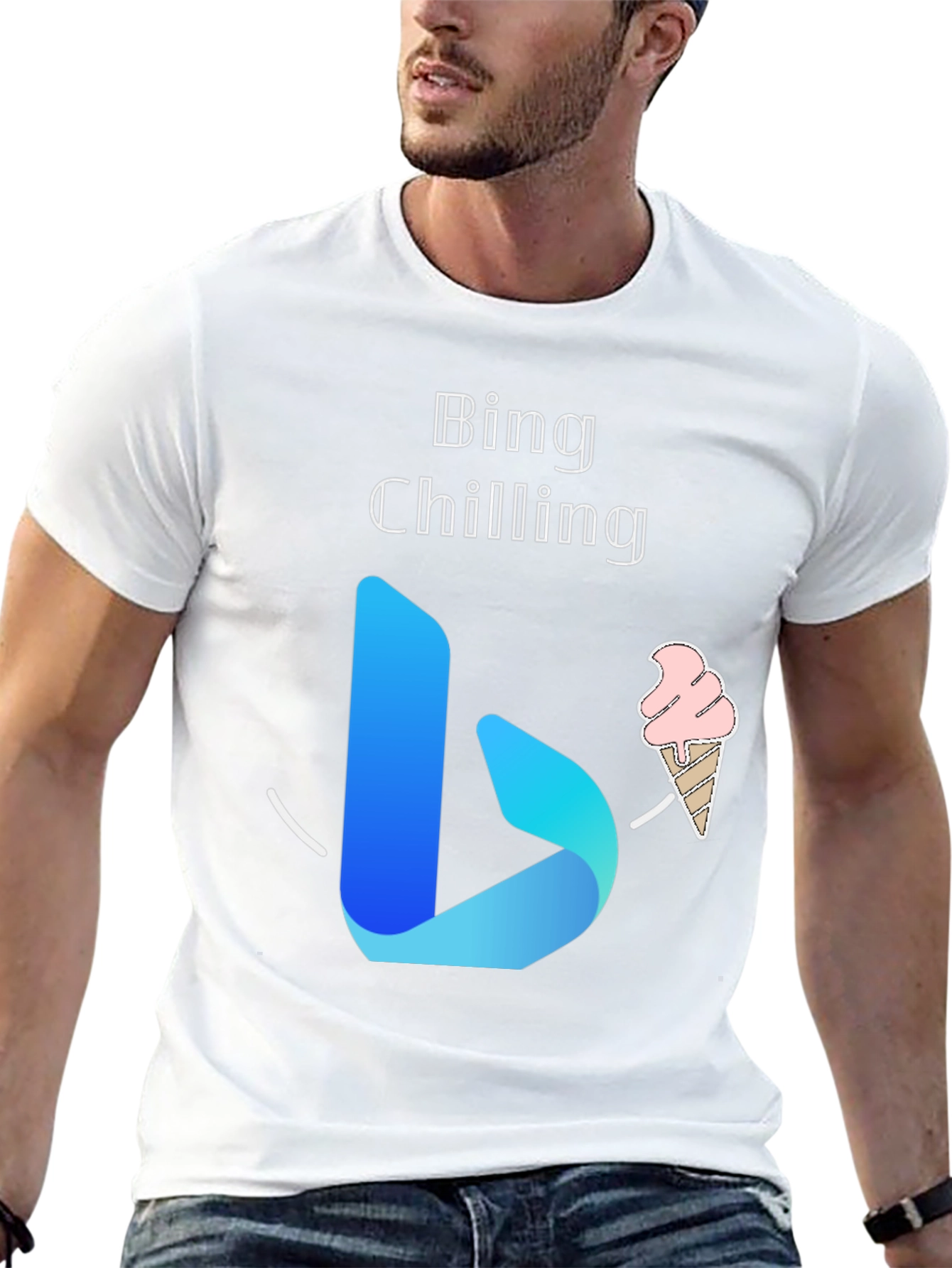 Bing Chilling Black T-Shirt