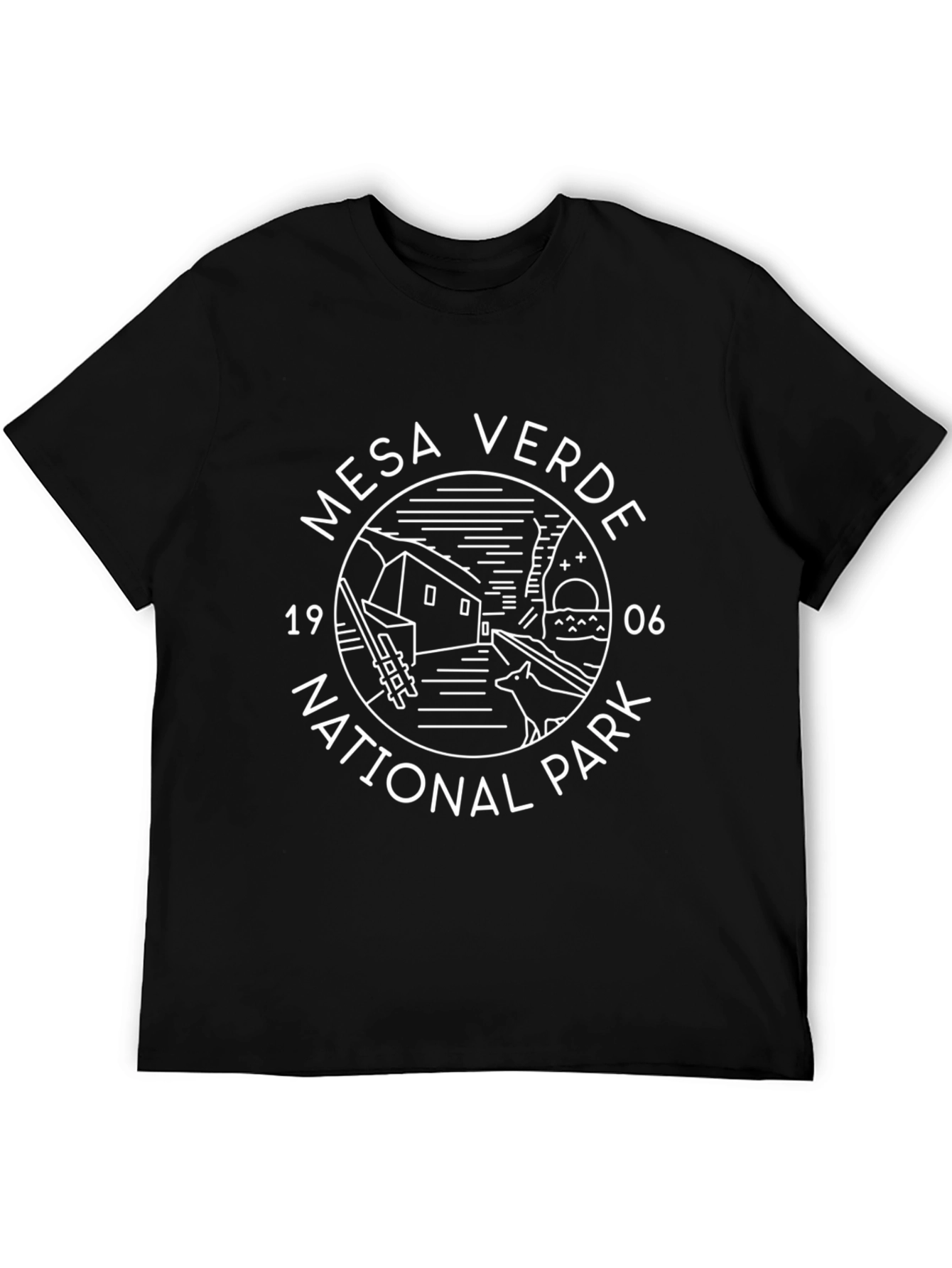 Mesa Verde National Park Graphic Tee - Black