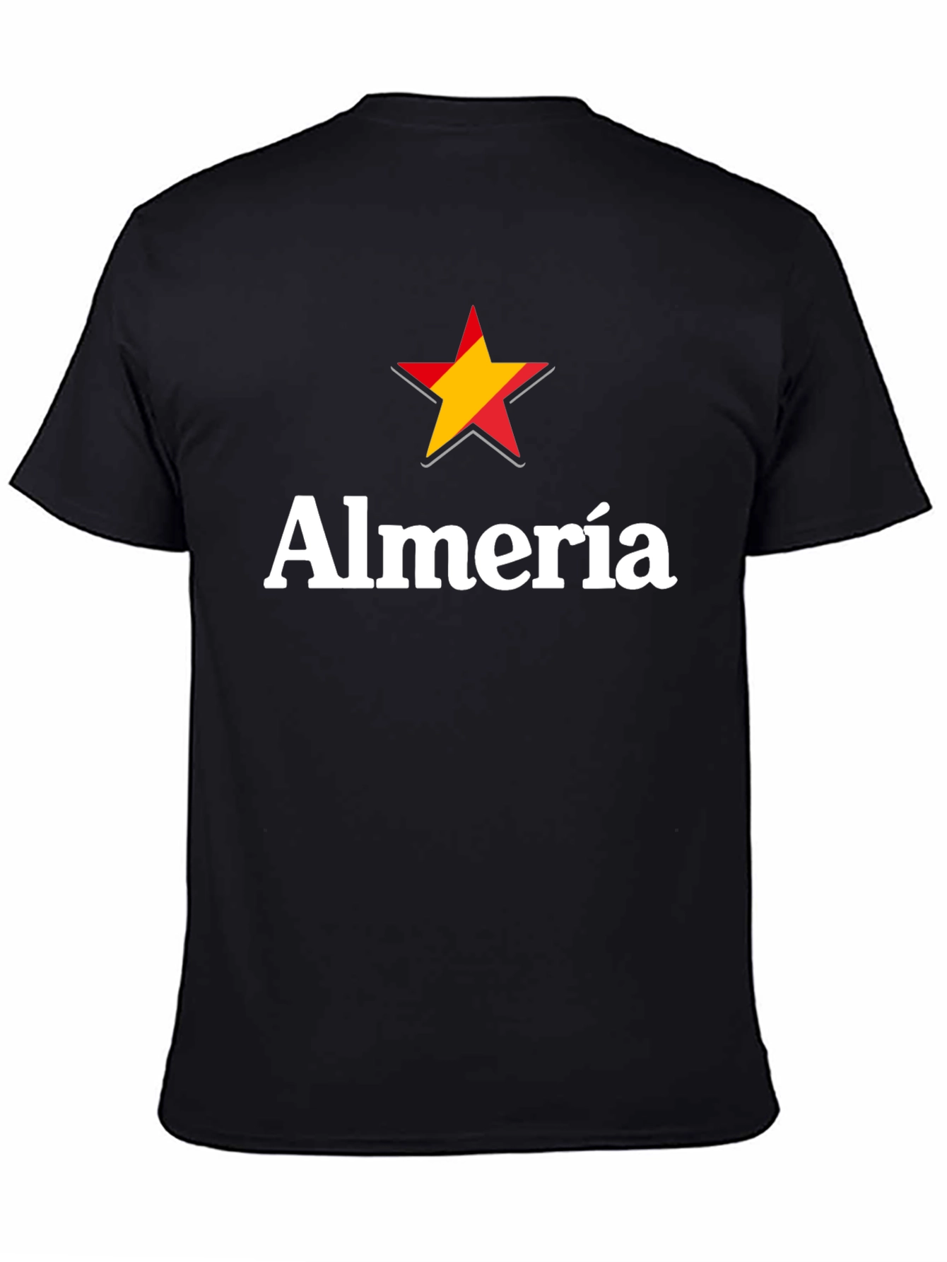 Almería Star T-Shirt - Casual Black Tee