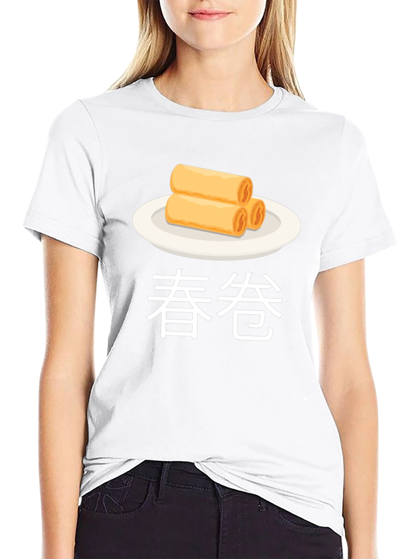 Spring Roll Graphic T-Shirt Asian Food Tee