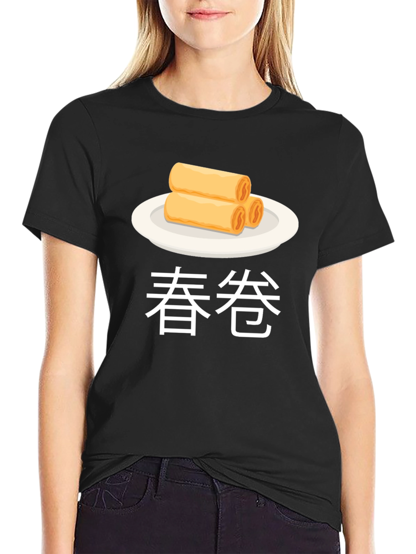 Spring Roll Graphic T-Shirt Asian Food Tee