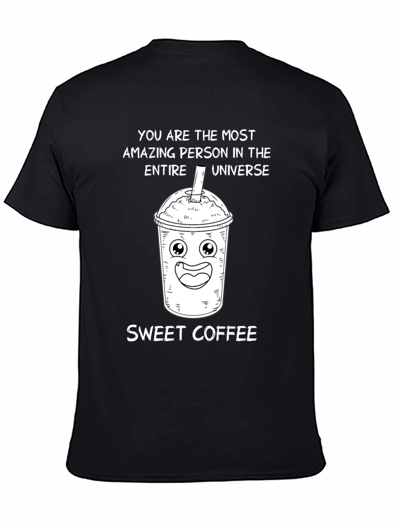 Sweet Coffee Cartoon Graphic T-Shirt