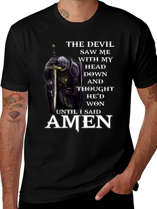 The Devil Saw Me T-Shirt - Christian Armor Graphic Tee