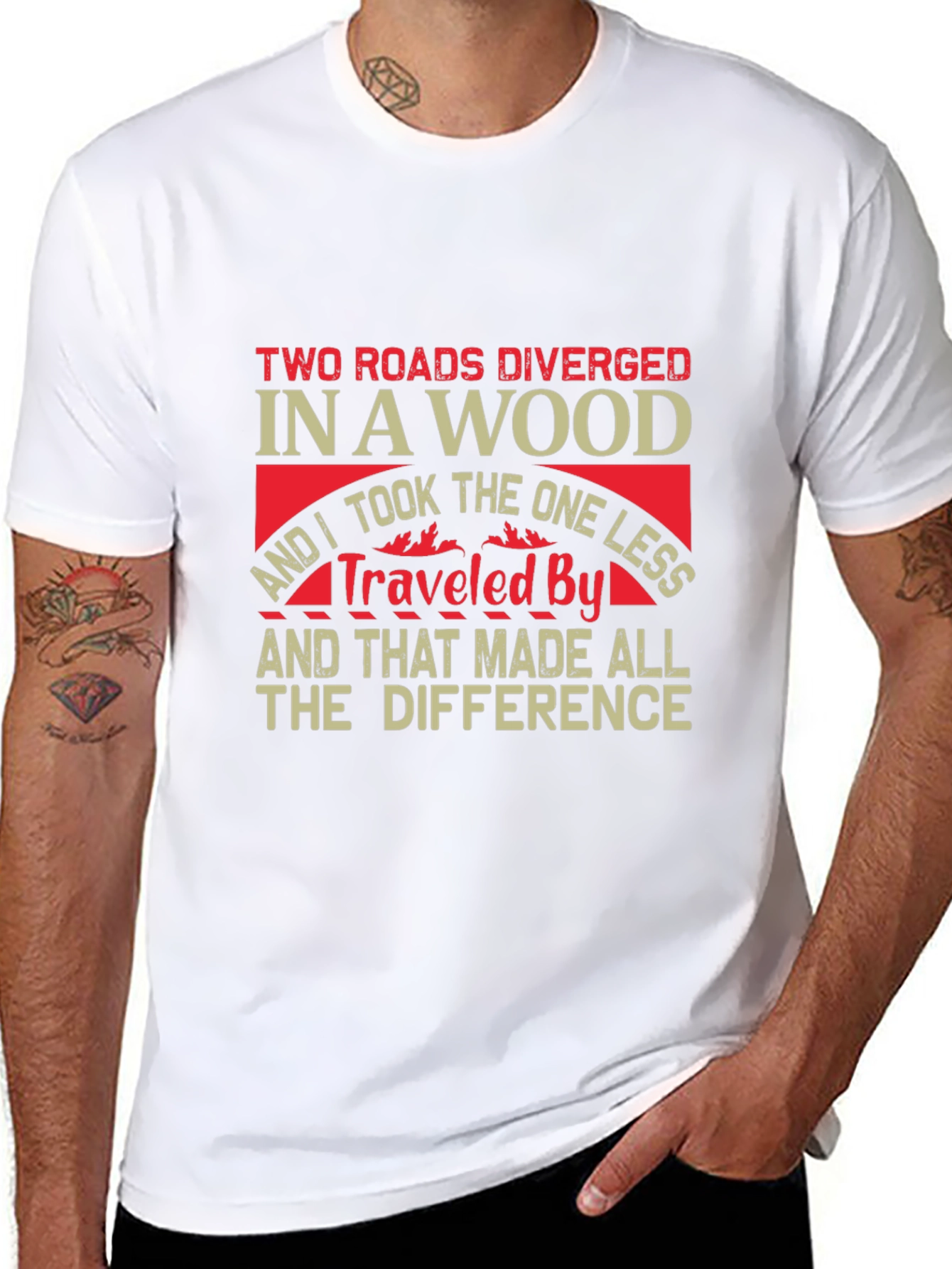 Two Roads Diverged Graphic T-Shirt