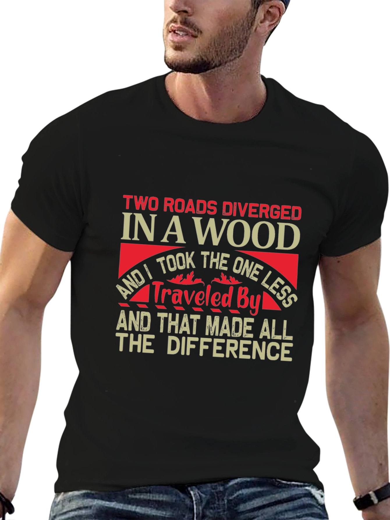 Two Roads Diverged Graphic T-Shirt