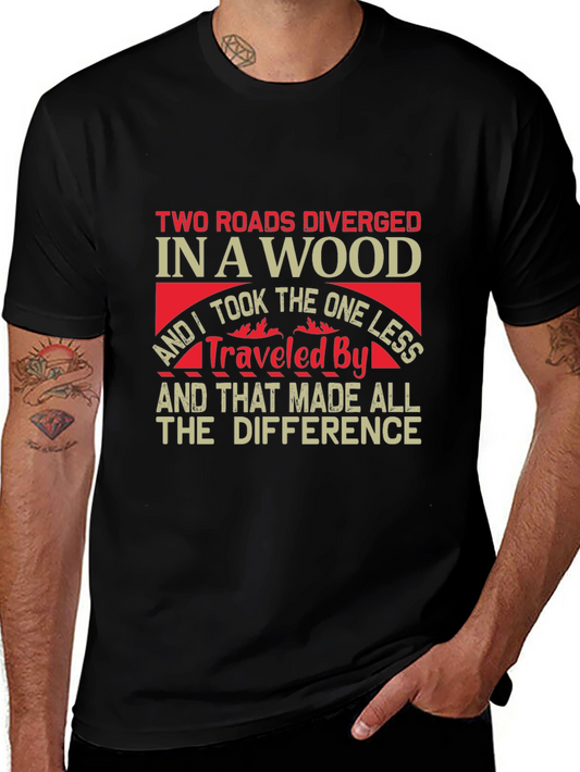 Two Roads Diverged Graphic T-Shirt