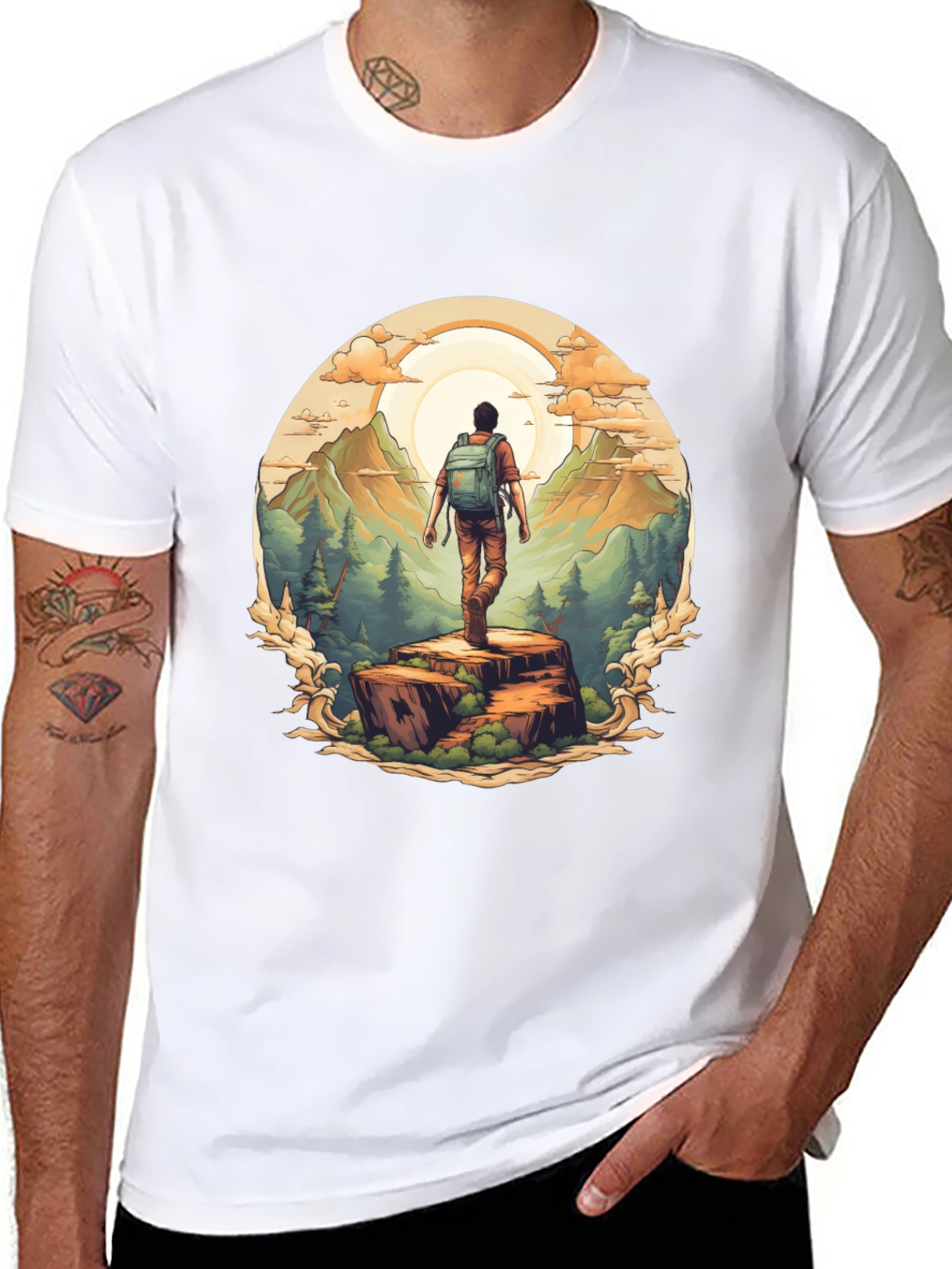 Nature Hiker Graphic Tee - Explore Outdoors!