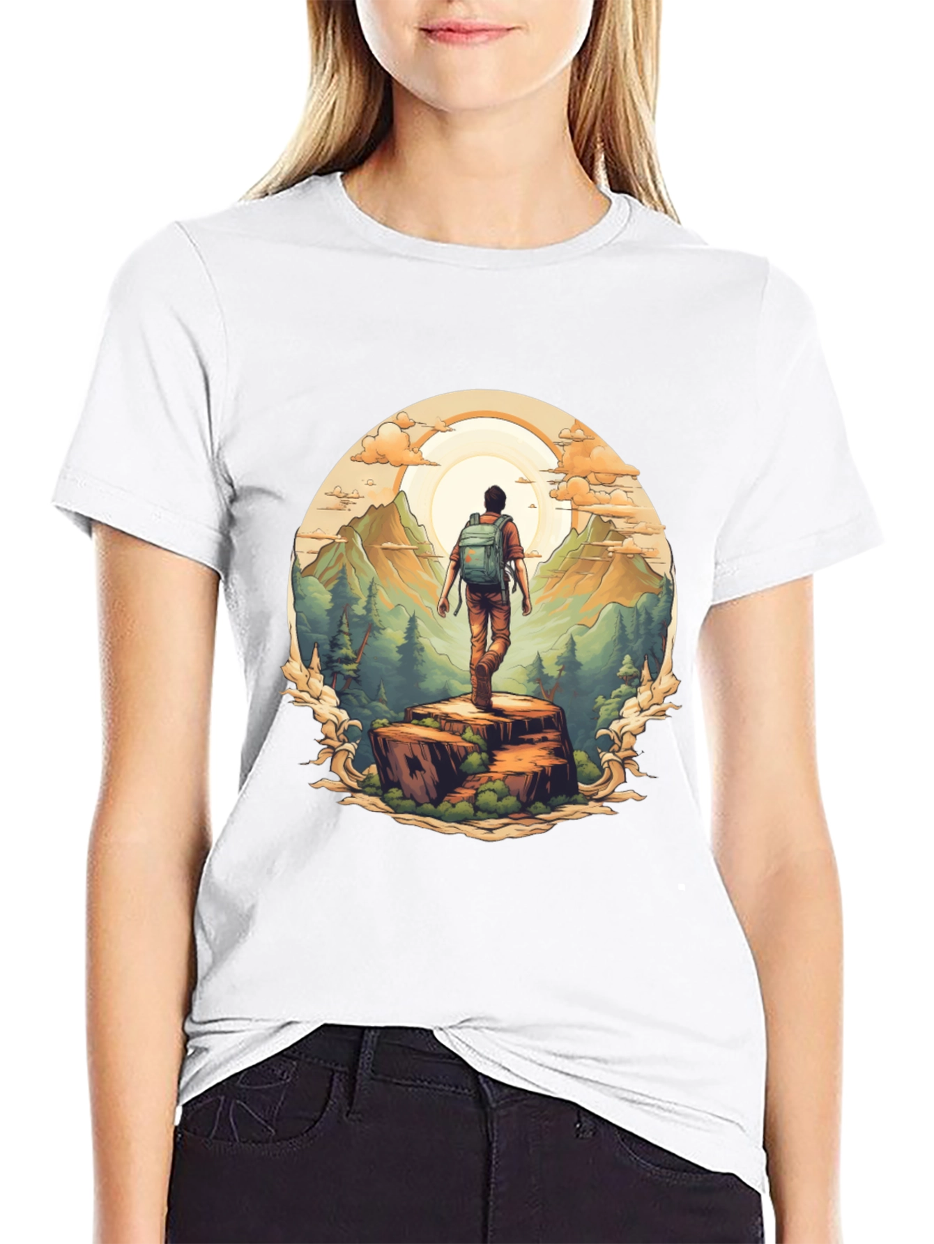 Nature Hiker Graphic Tee - Explore Outdoors!