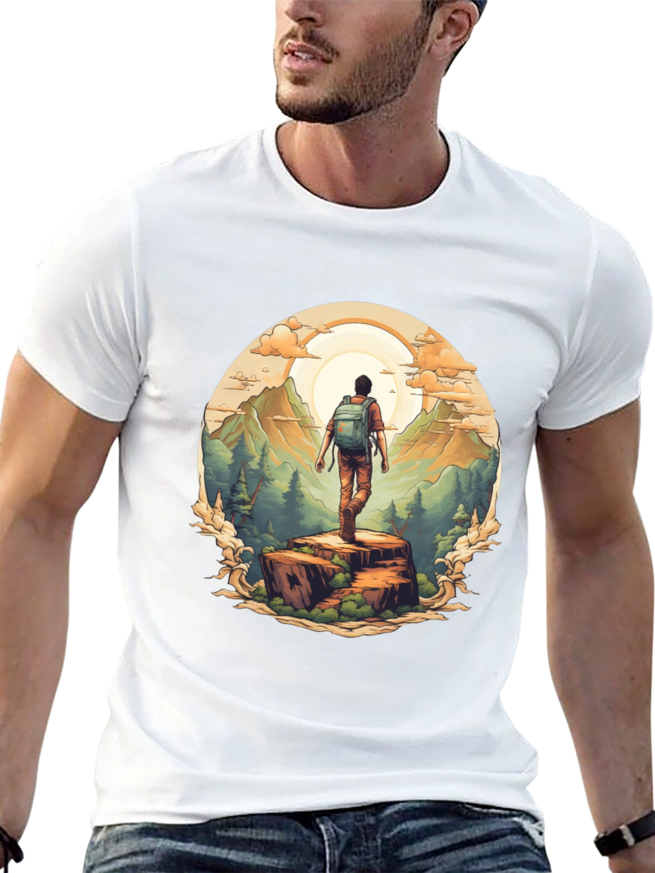 Nature Hiker Graphic Tee - Explore Outdoors!