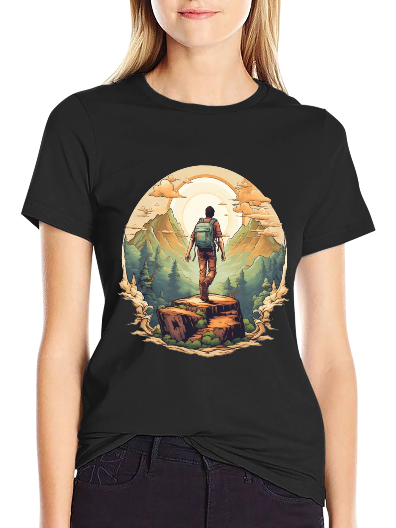 Nature Hiker Graphic Tee - Explore Outdoors!
