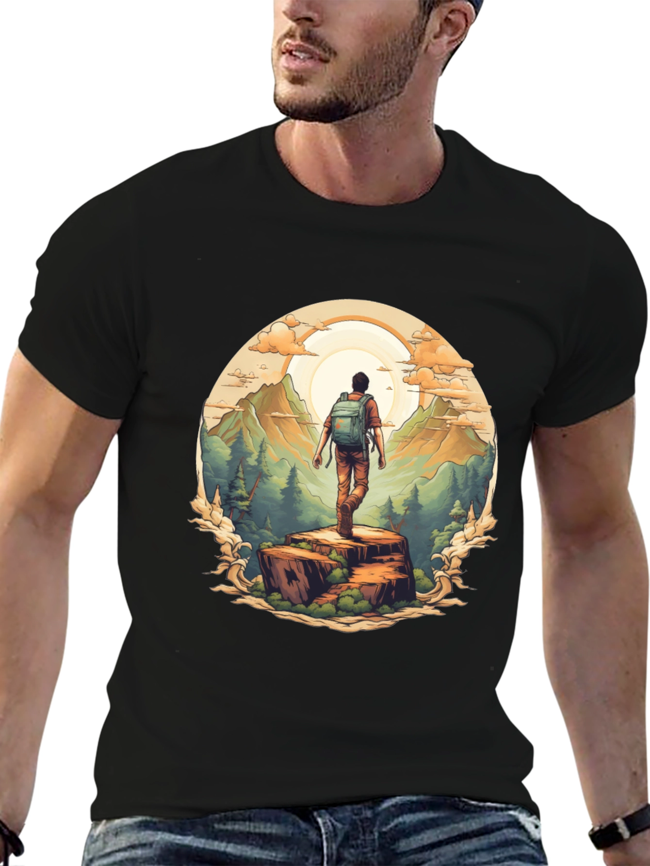 Nature Hiker Graphic Tee - Explore Outdoors!