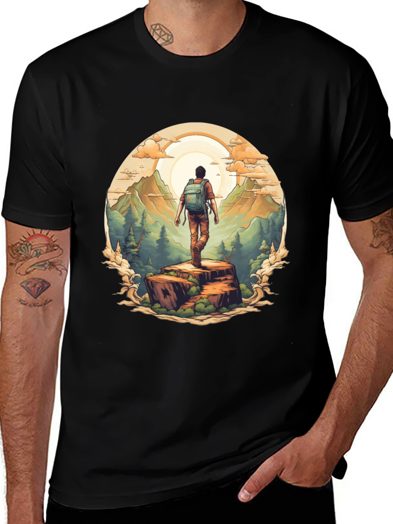 Nature Hiker Graphic Tee - Explore Outdoors!