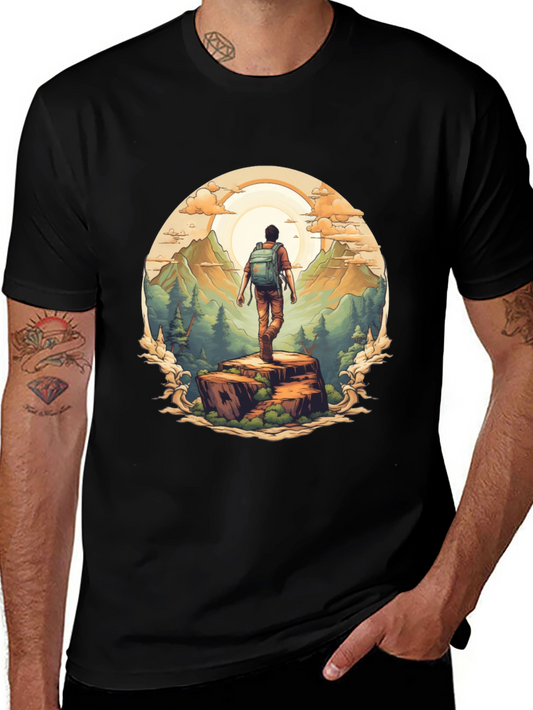 Nature Hiker Graphic Tee - Explore Outdoors!