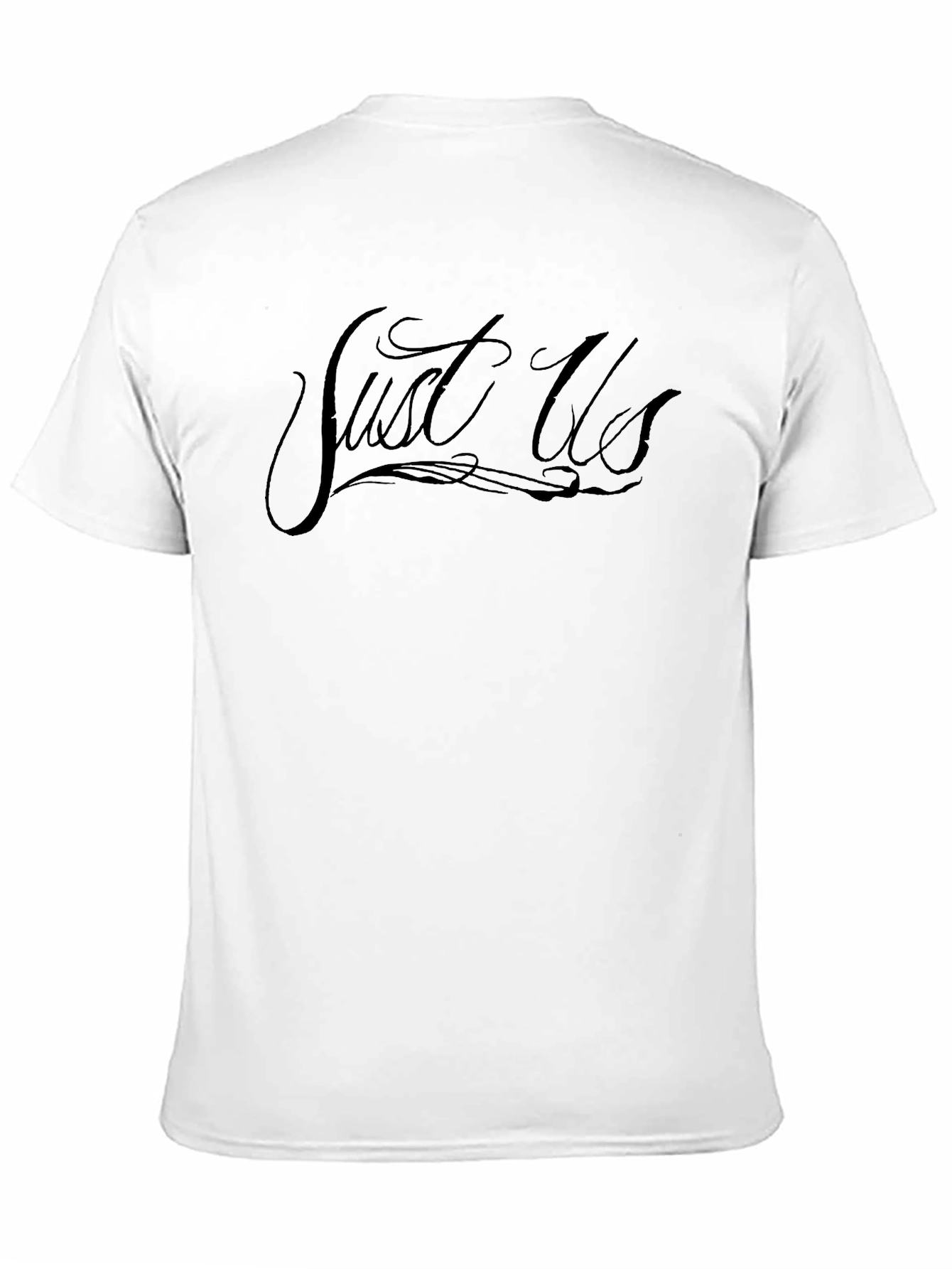 Just Us Graphic T-Shirt - Soft Black Cotton Tee