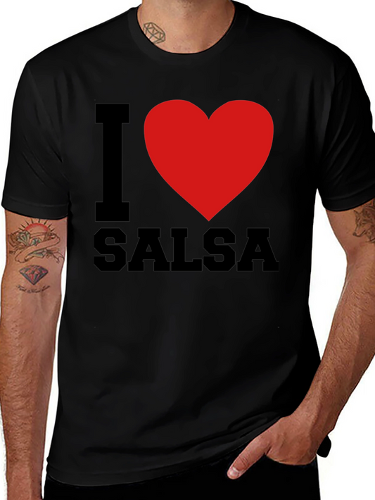 I Love Salsa T-Shirt Stylish Graphic Tee for Dance Lovers