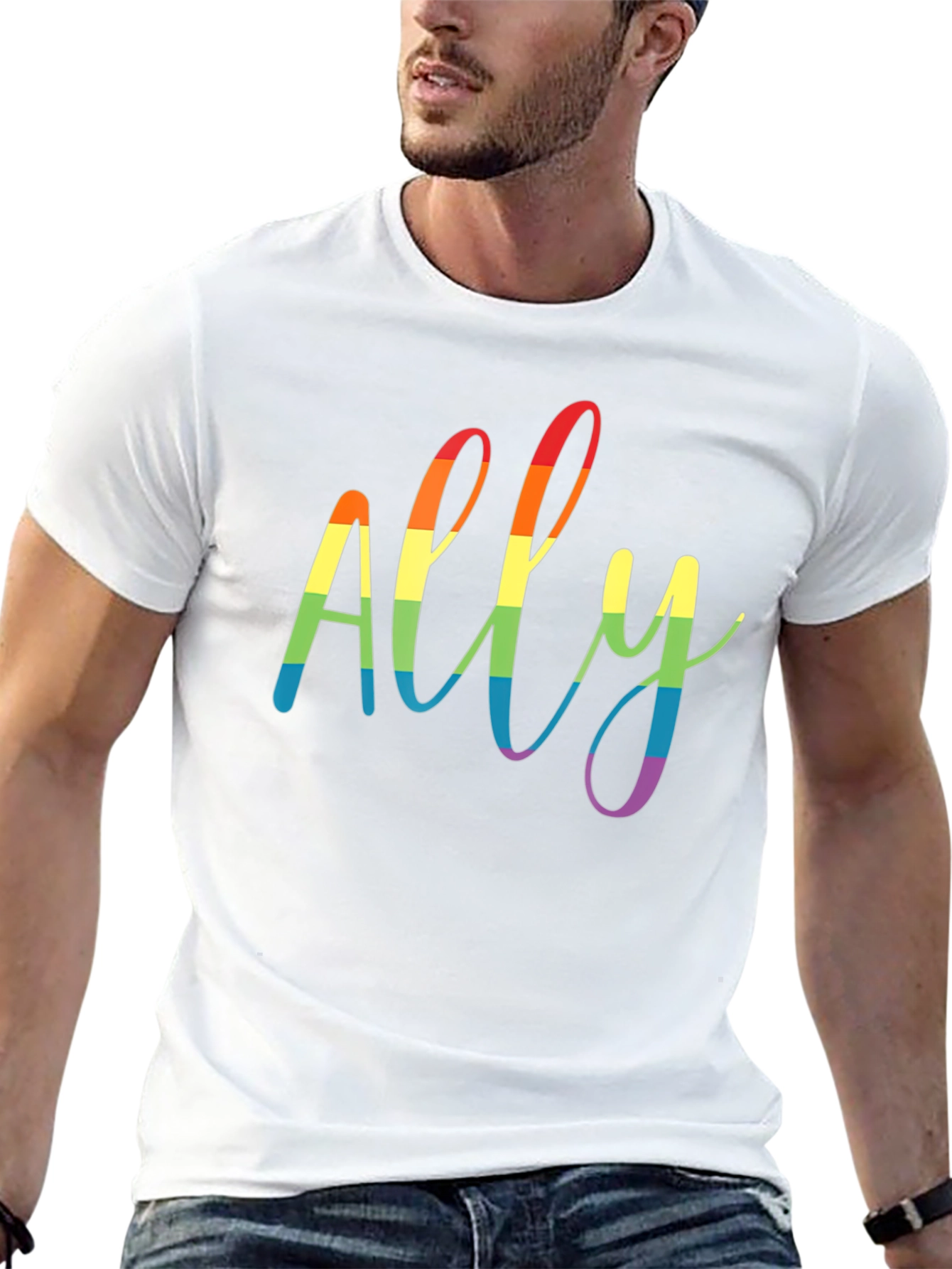 ALLY LGBTQ+ Pride Rainbow T-Shirt