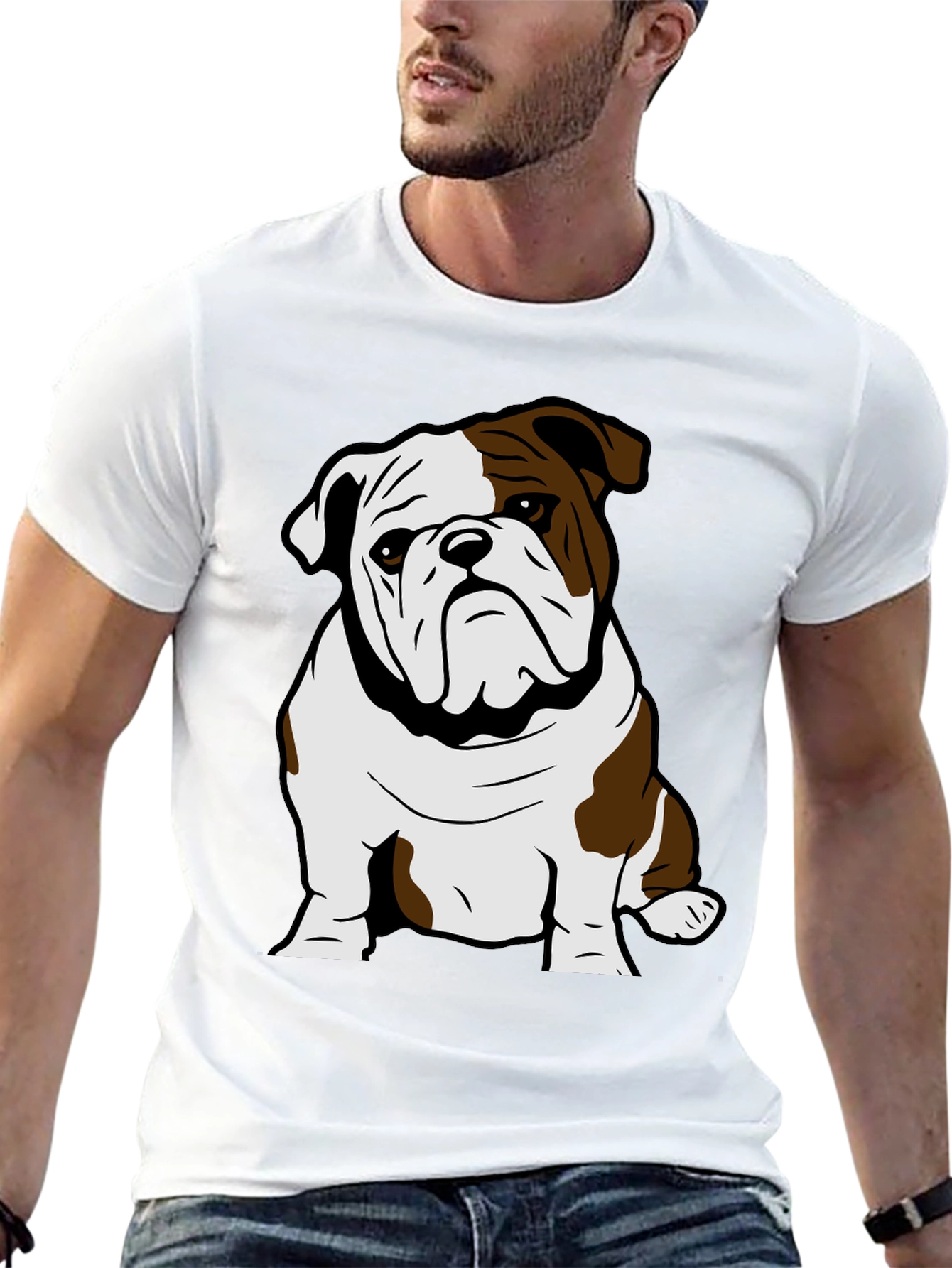 Bulldog Graphic Tee - Cool Dog Lover T-Shirt