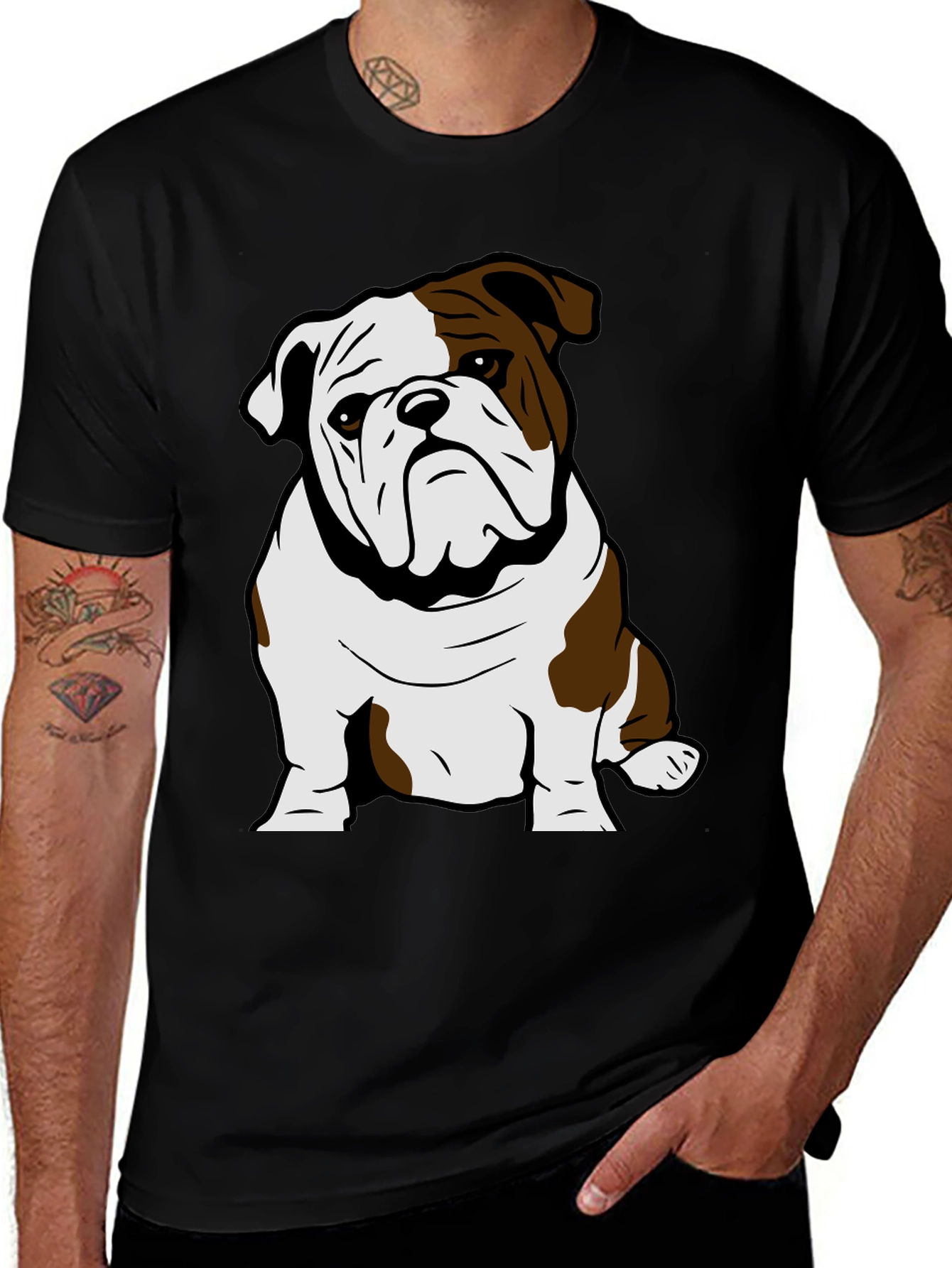 Bulldog Graphic Tee - Cool Dog Lover T-Shirt