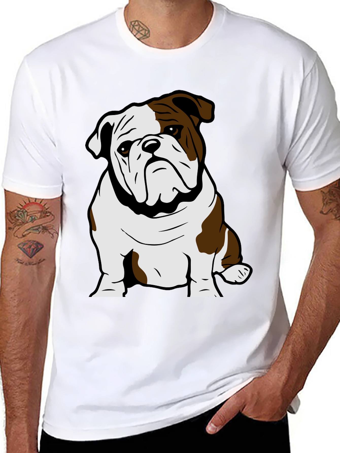 Bulldog Graphic Tee - Cool Dog Lover T-Shirt