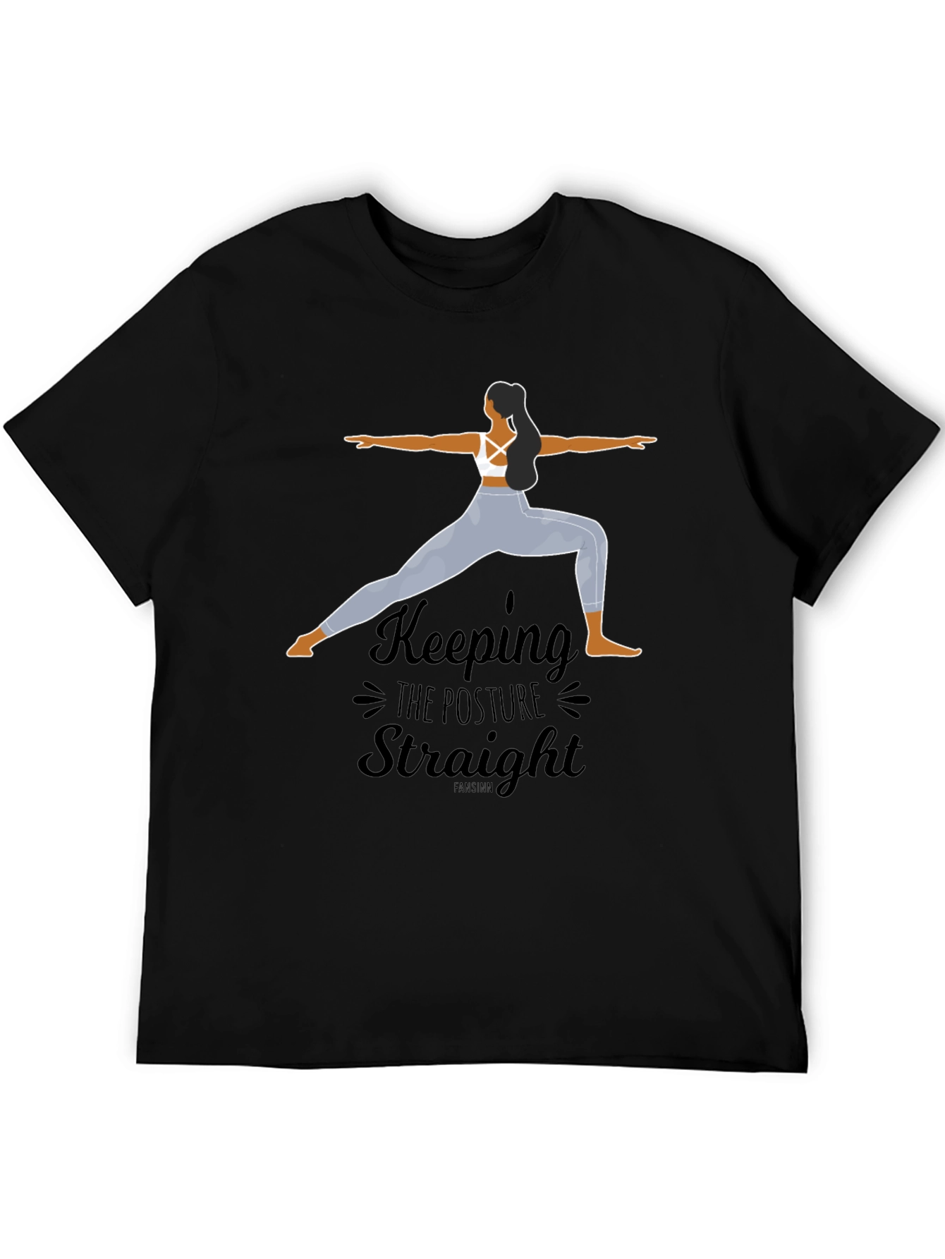 Yoga Posture T-Shirt - Keep Straight