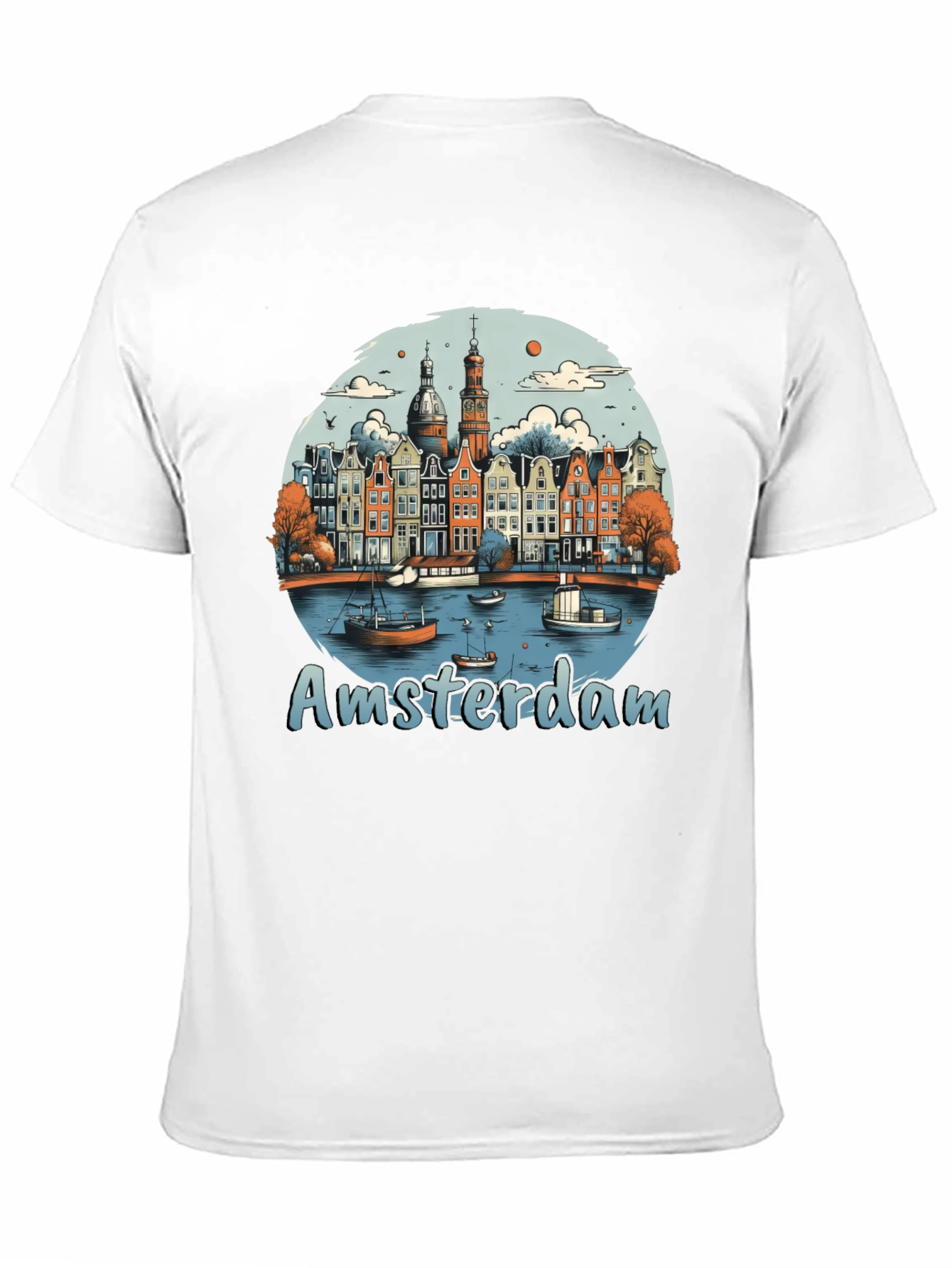 Amsterdam T-Shirt Cityscape Design