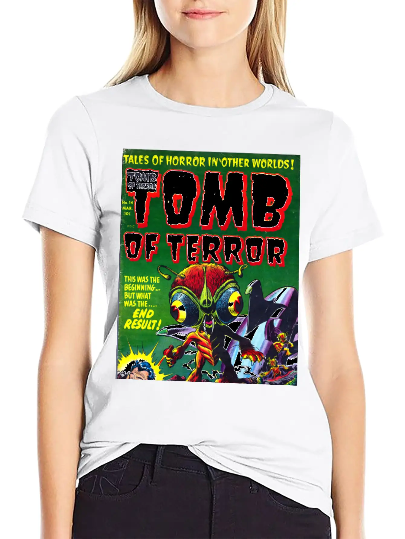 Tomb Of Terror Comic Unisex Casual T-Shirt – Clean Design For Daily Comfort
